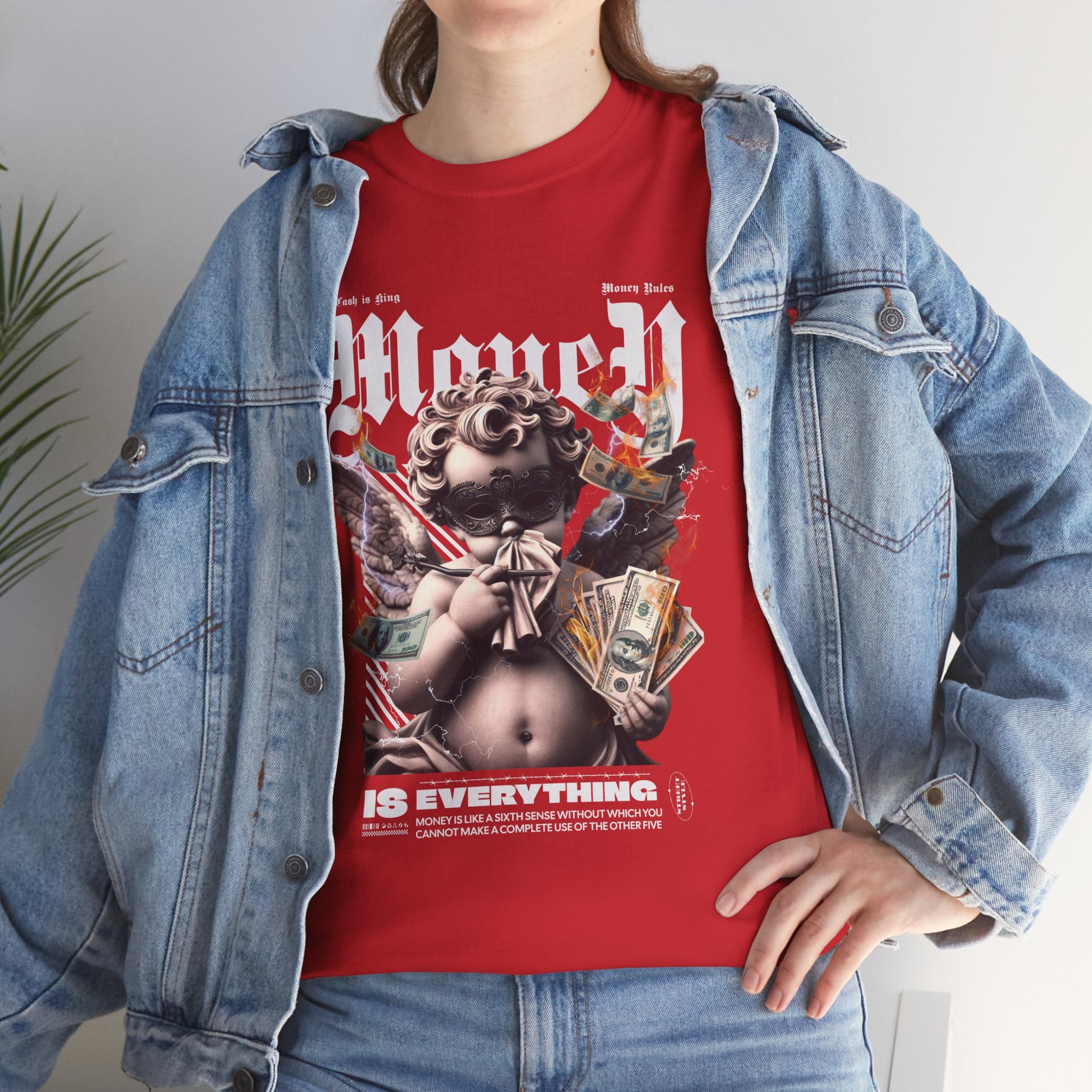 Money is Everything: Opulent Cherub Streetwear Design