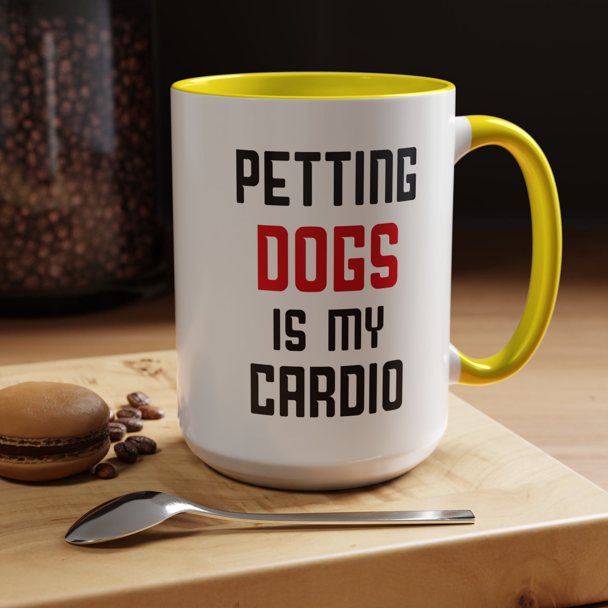 Dog Lover Coffee Mug – 11oz & 15oz Funny Pet Quote, Colorful Interior