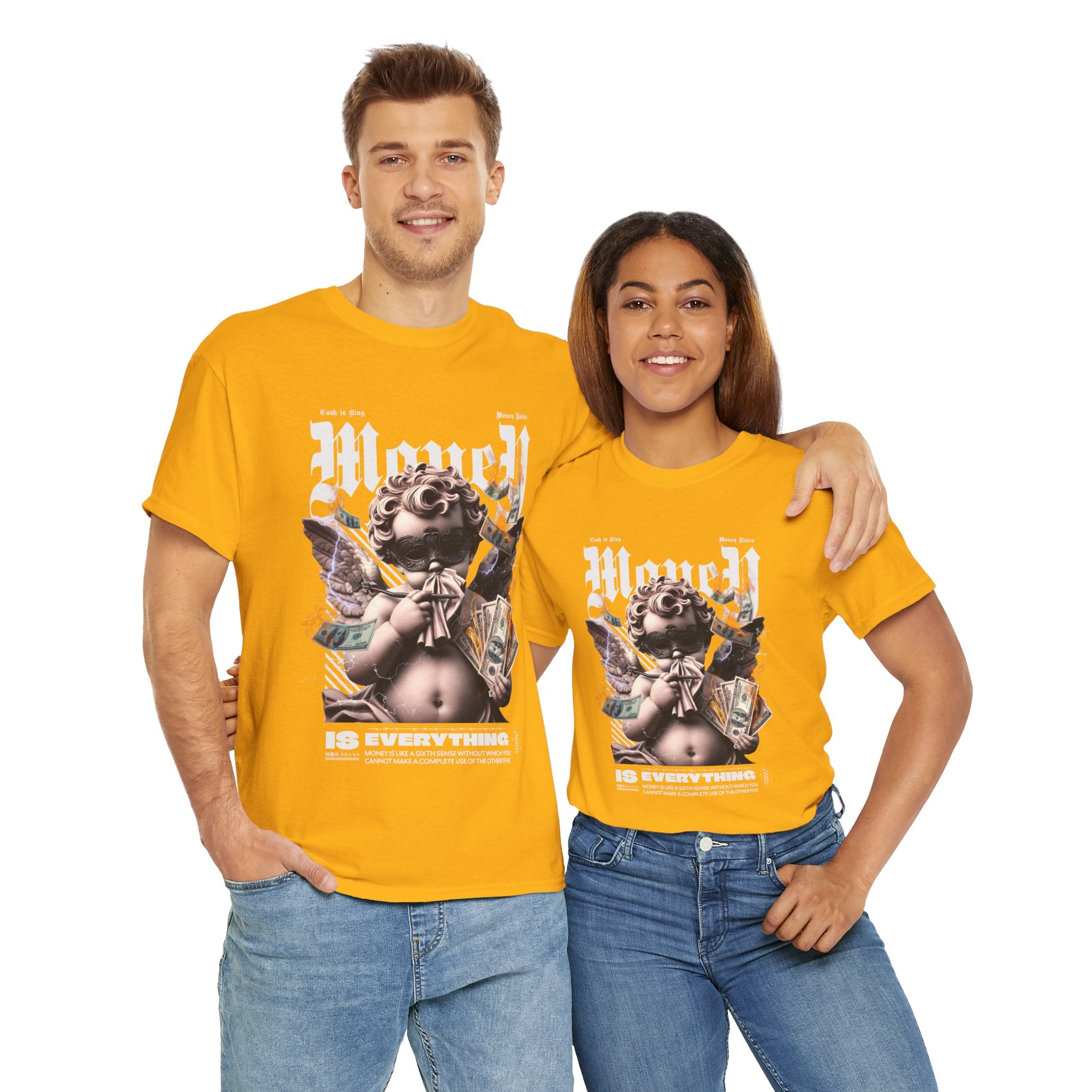 Money is Everything: Opulent Cherub Streetwear Design
