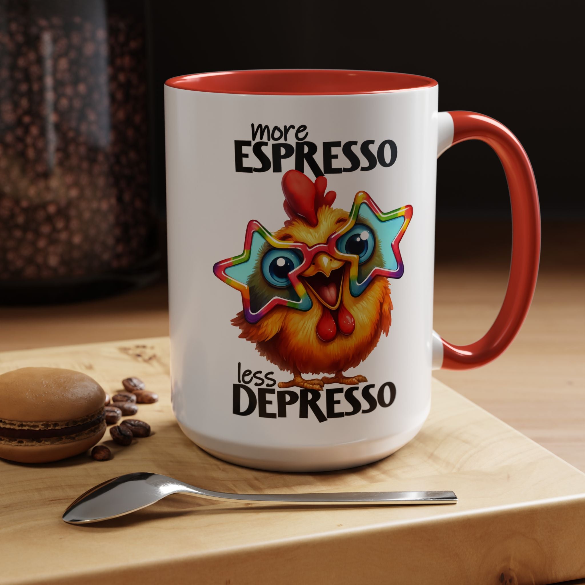 More Espresso, Less Depresso – Mood-Boosting Mug