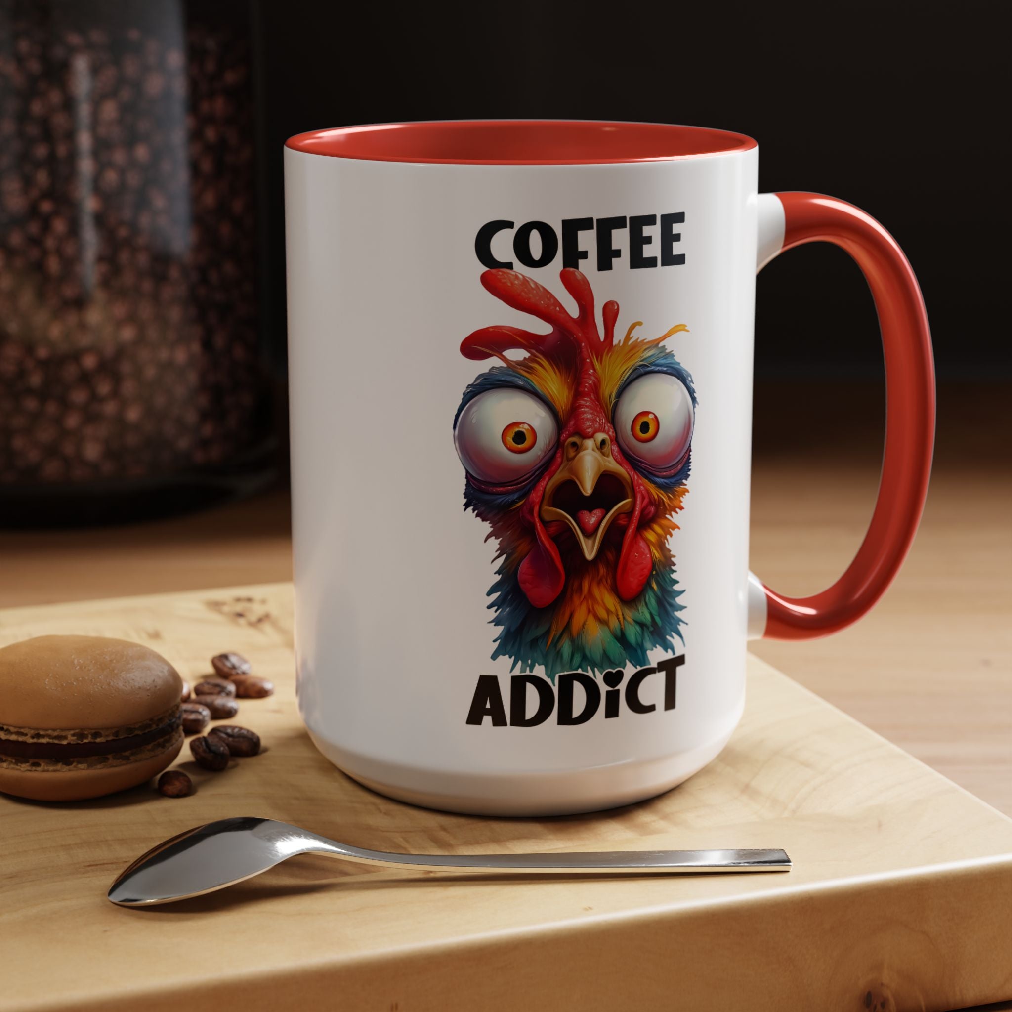 Coffee Addict – Perplexed Chicken Mug