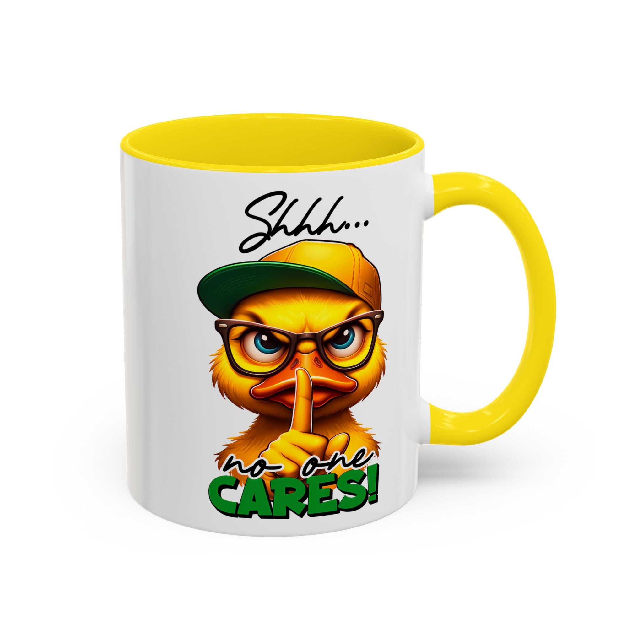 Shhh… No One Cares Duckling Mug