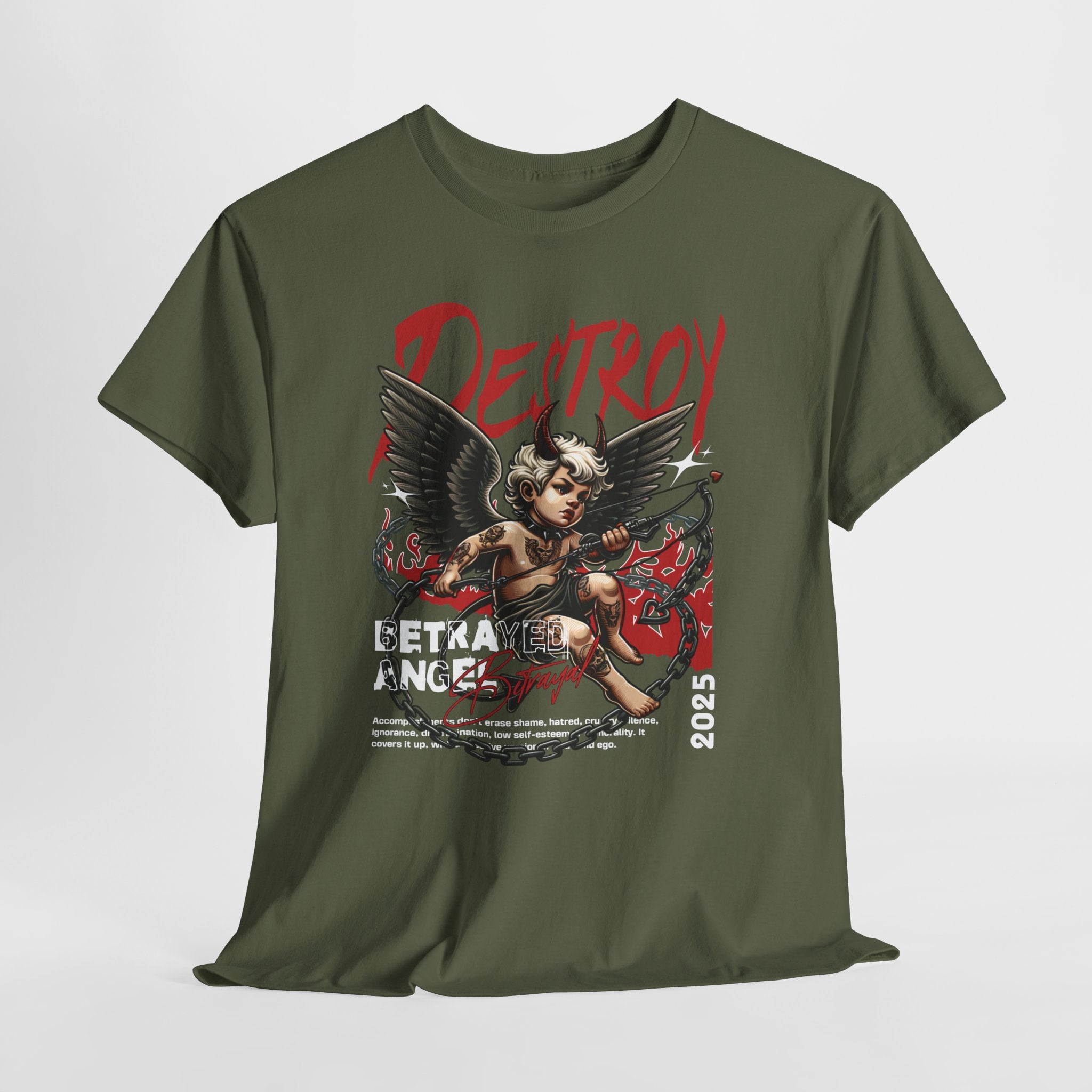 Destroyed Innocence: Betrayed Angel Streetwear Graphic