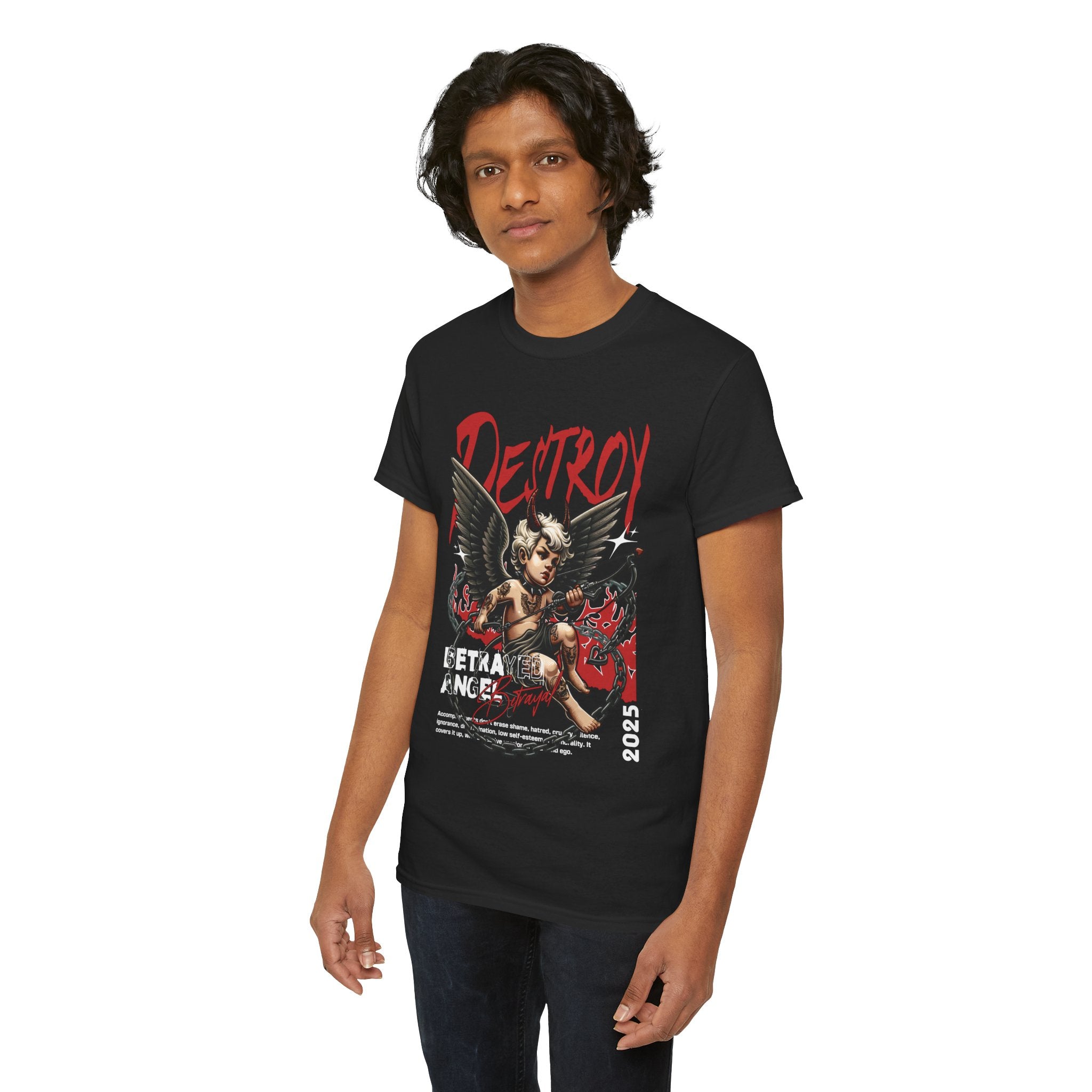 Destroyed Innocence: Betrayed Angel Streetwear Graphic