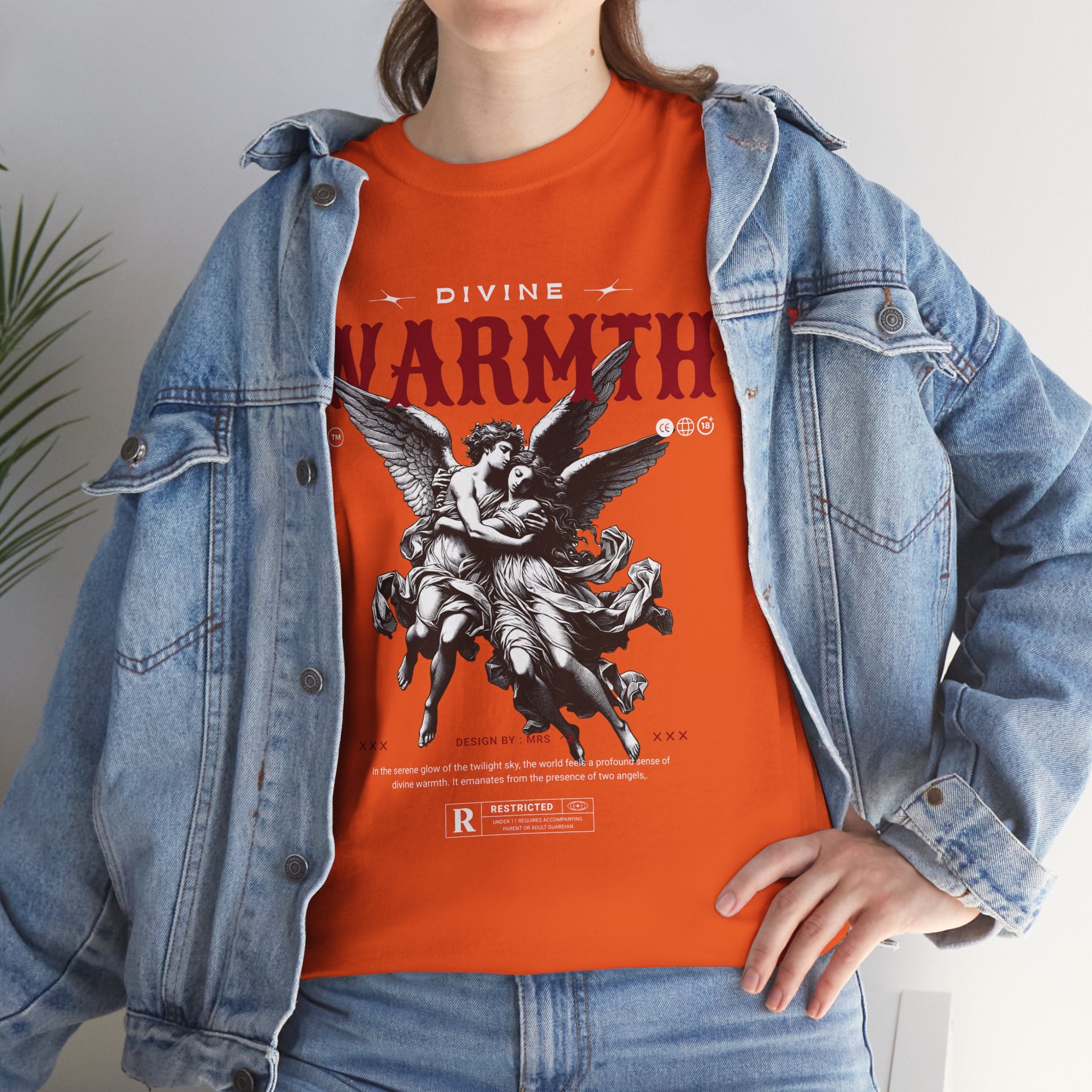 Divine Warmth: Angelic Embrace T-Shirt Design