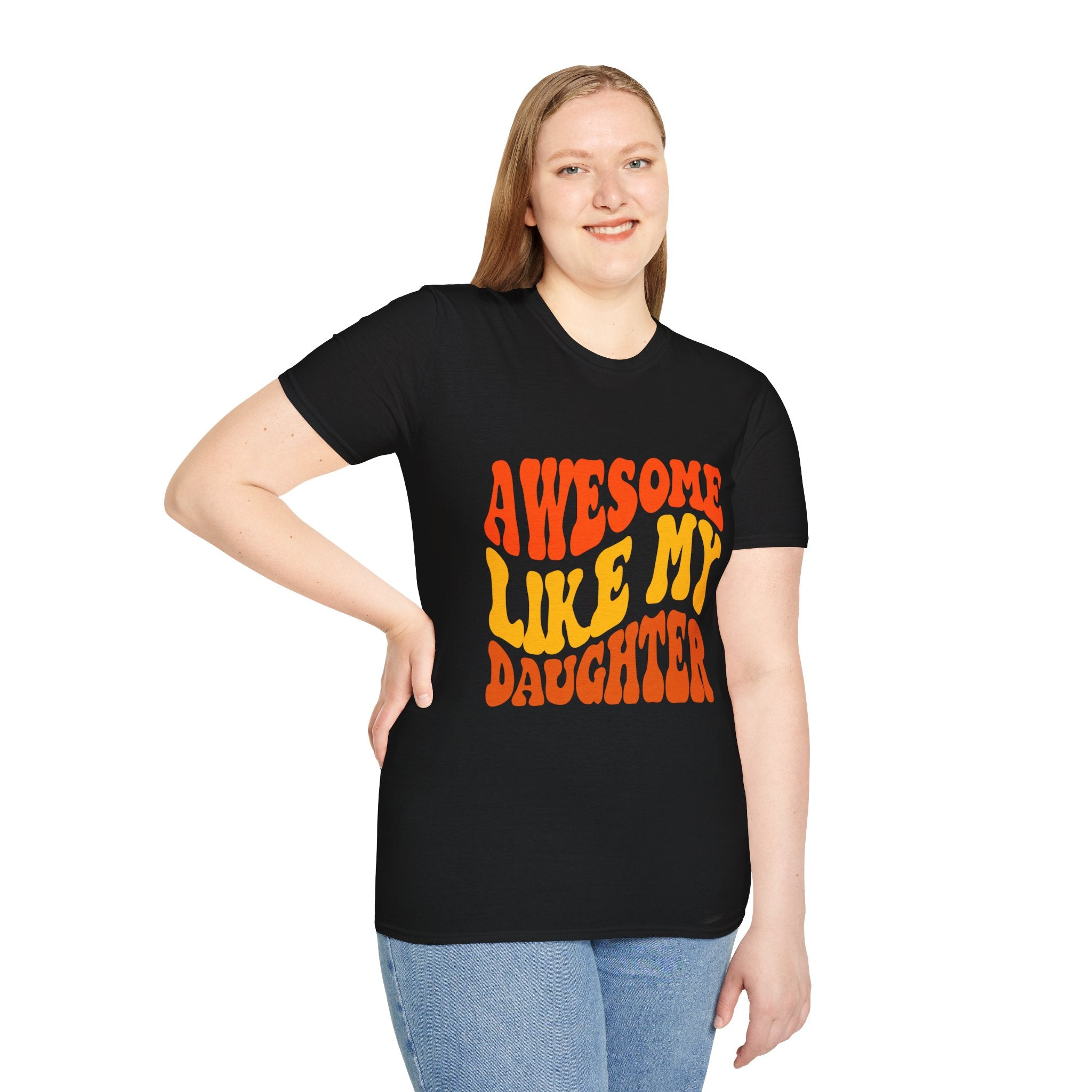 Awesome Like My Daughter T-Shirt – Funny Dad & Mom Graphic Tee, Proud Parent Shirt, Unisex Family Gift Apparel