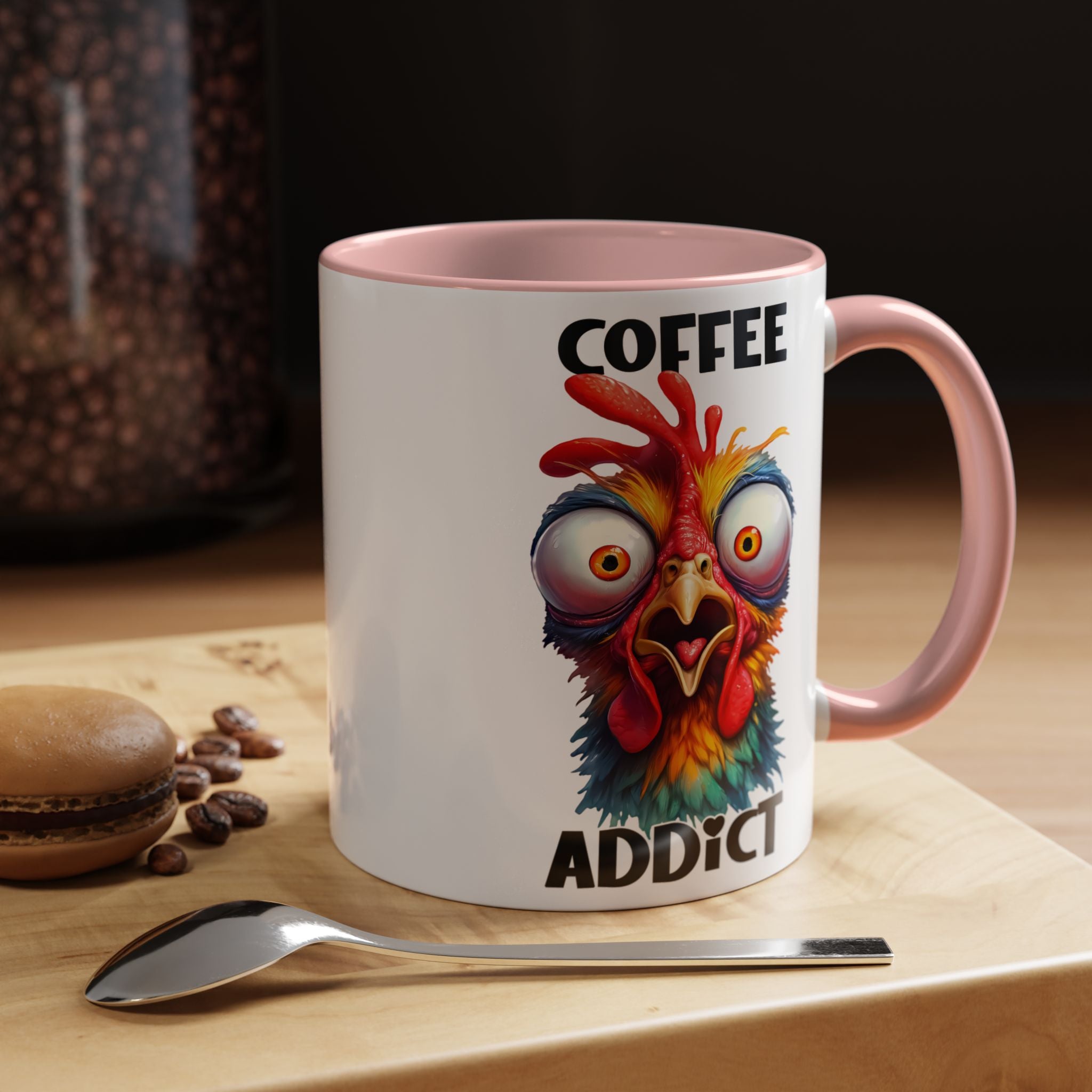 Coffee Addict – Perplexed Chicken Mug