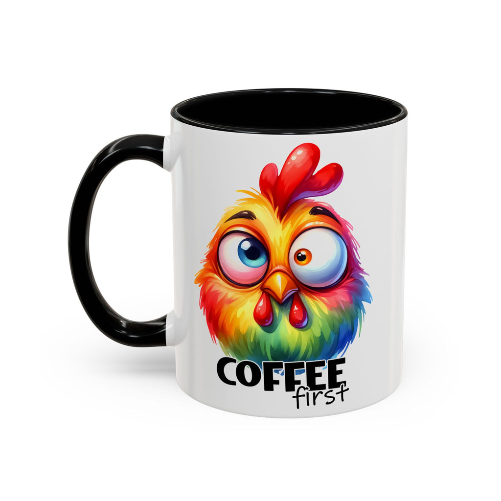 Coffee First – Colorful Chicken Mug