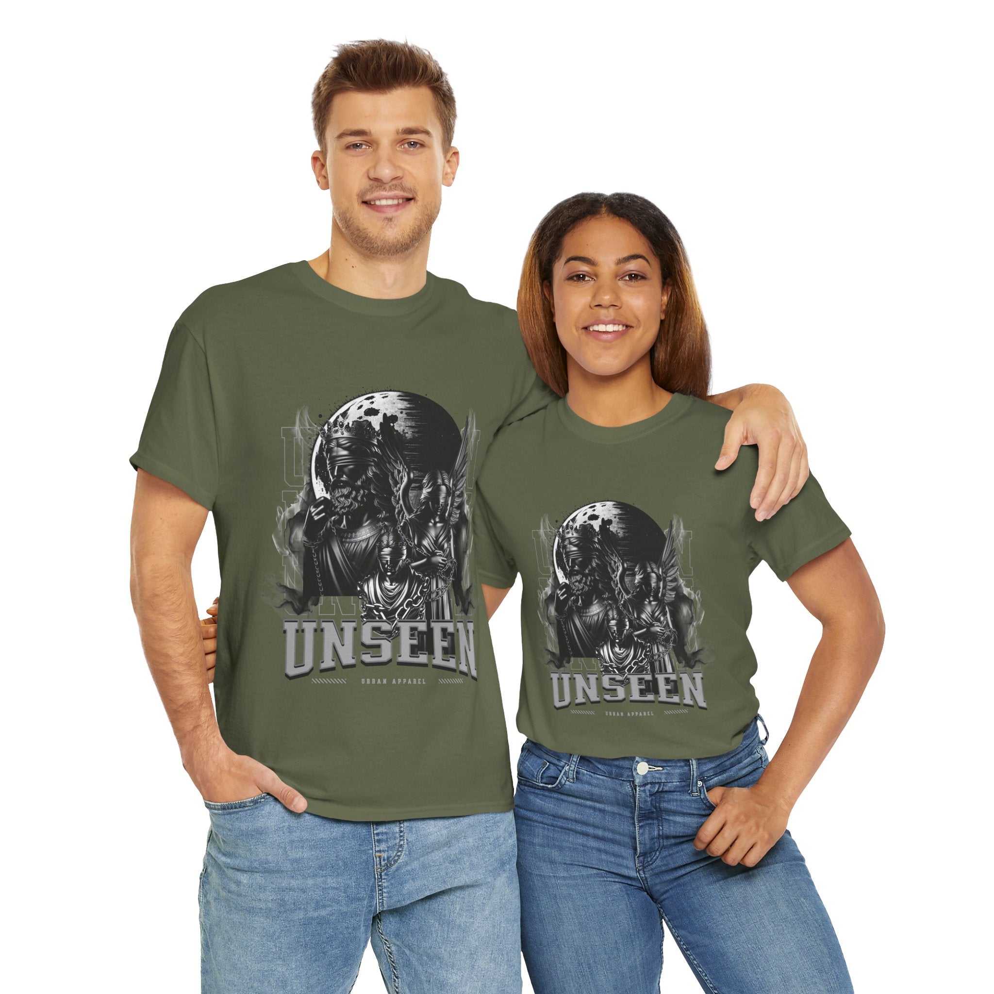 "Unseen" Blindfolded Figures with Chains - Dark Urban Apparel Digital Art