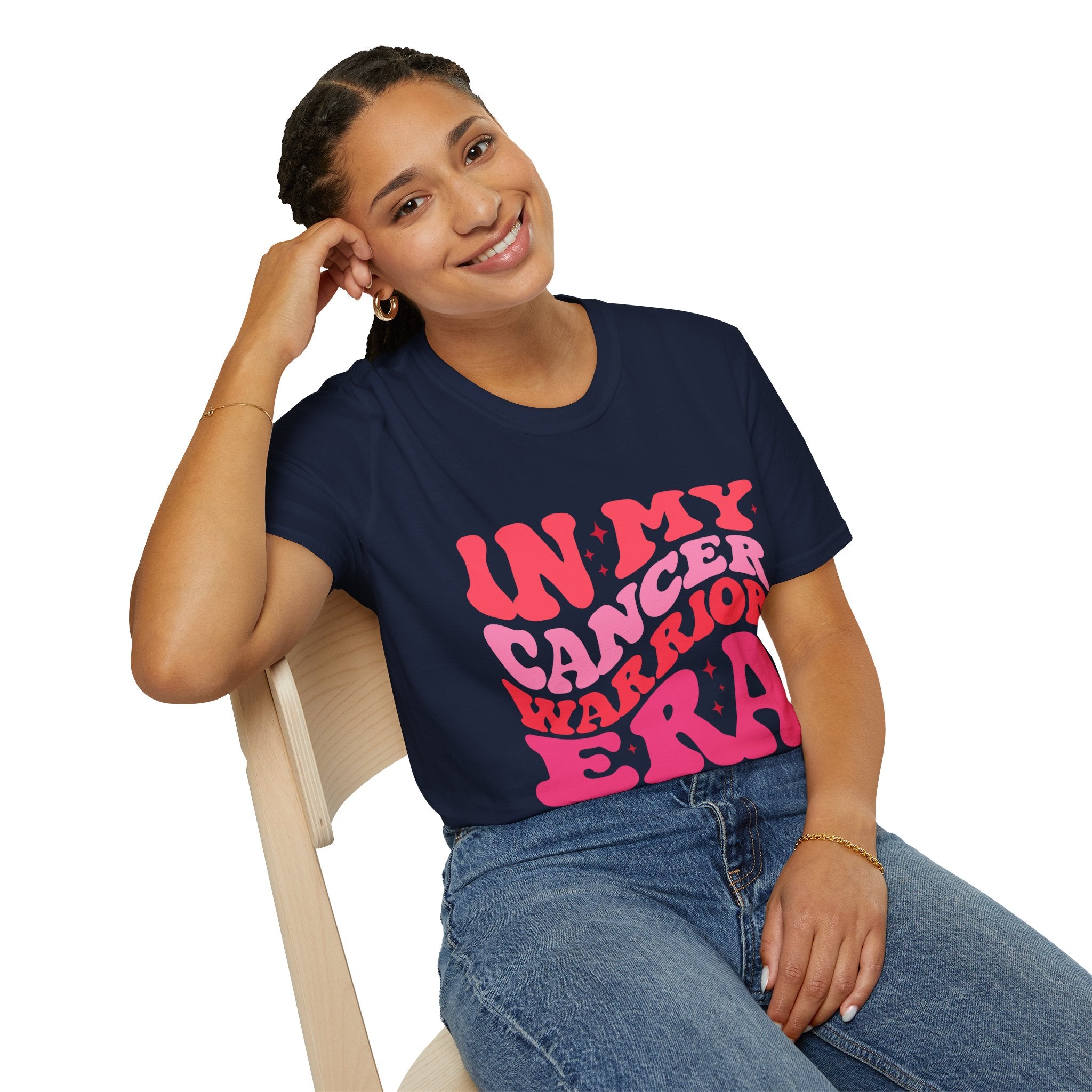 Inspirational T-Shirt – “In My Cancer Warrior Era” Support Tee for Cancer Survivors, Fighters, and Awareness Events