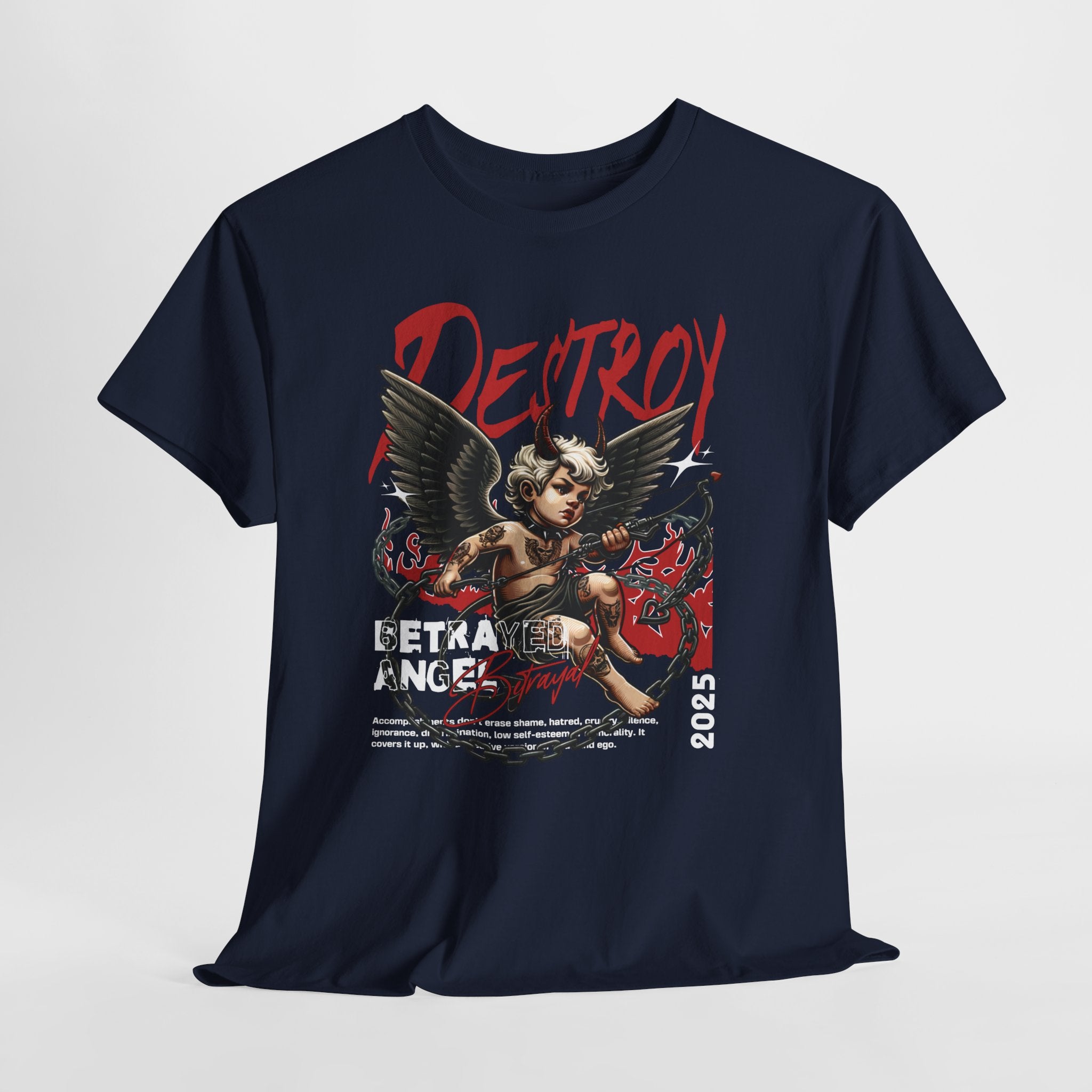 Destroyed Innocence: Betrayed Angel Streetwear Graphic