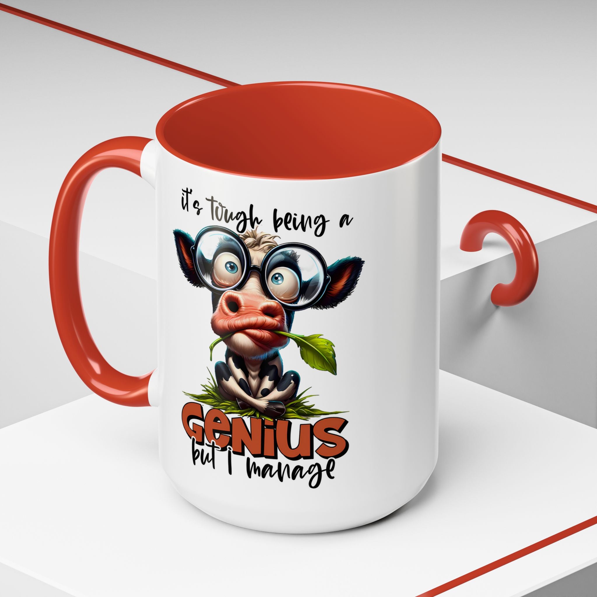Moo-dest Genius Coffee Mug