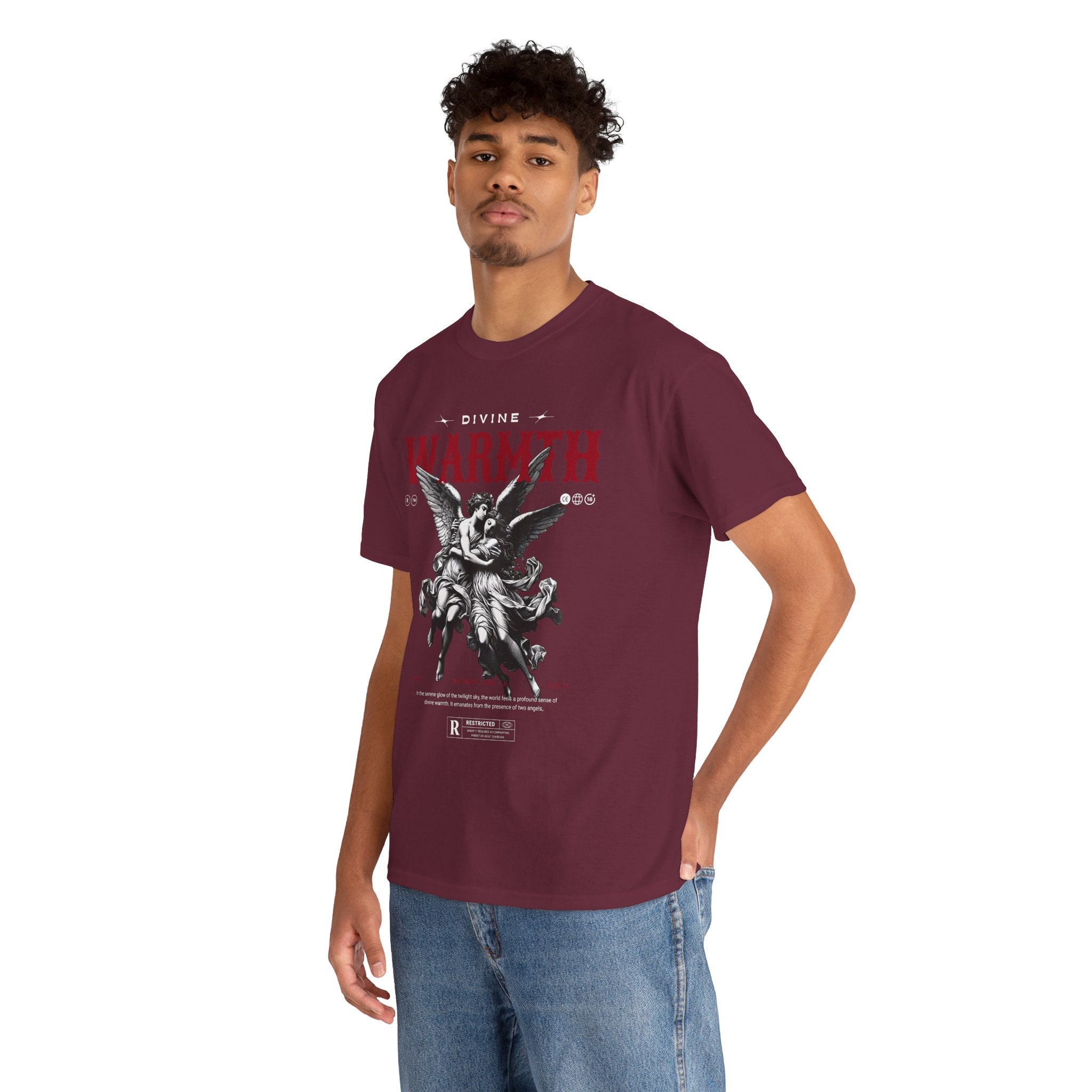 Divine Warmth: Angelic Embrace T-Shirt Design