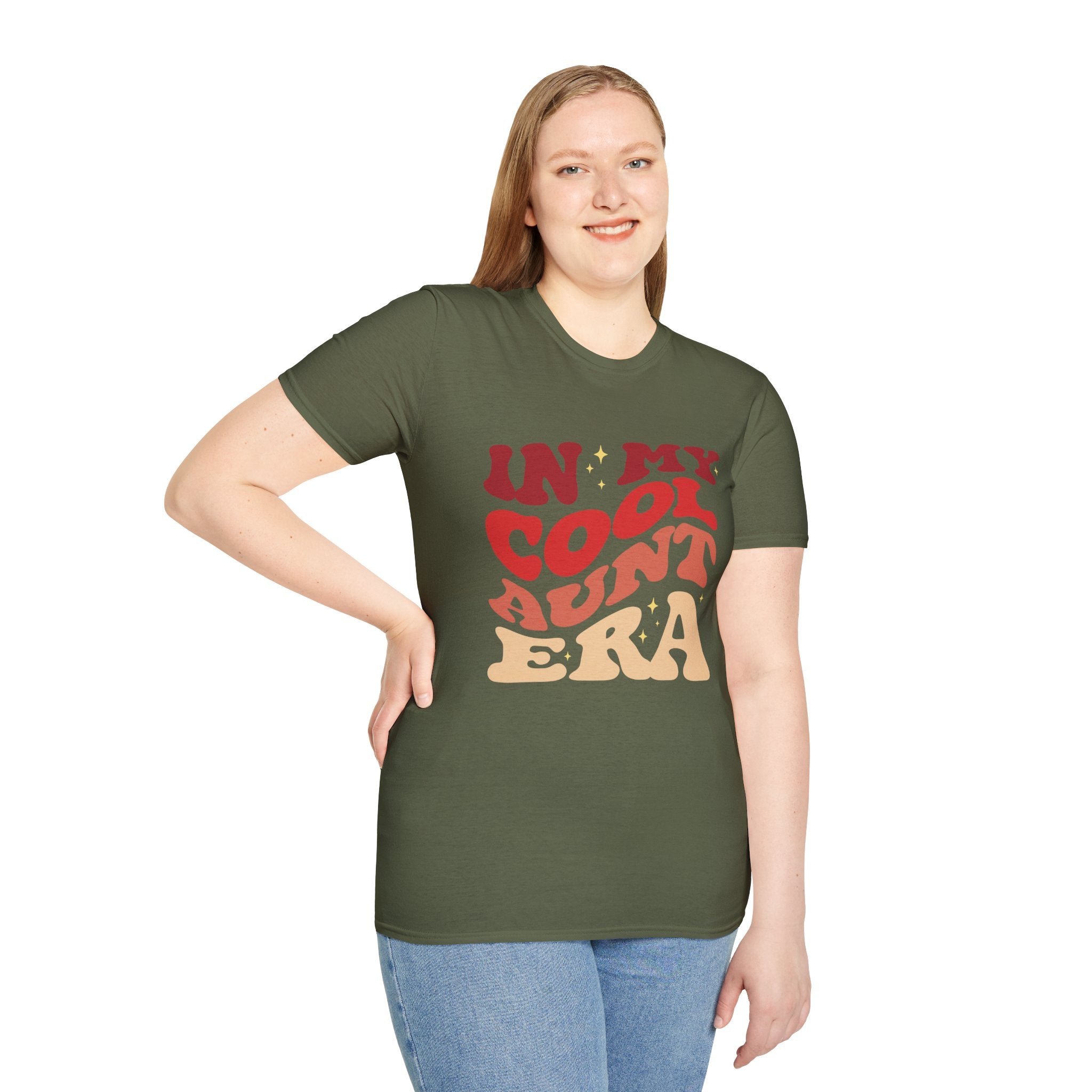 Cool Aunt T-Shirt – “In My Cool Aunt Era” Fun Auntie Gift Tee for Birthdays, Family Gatherings, and Everyday Wear