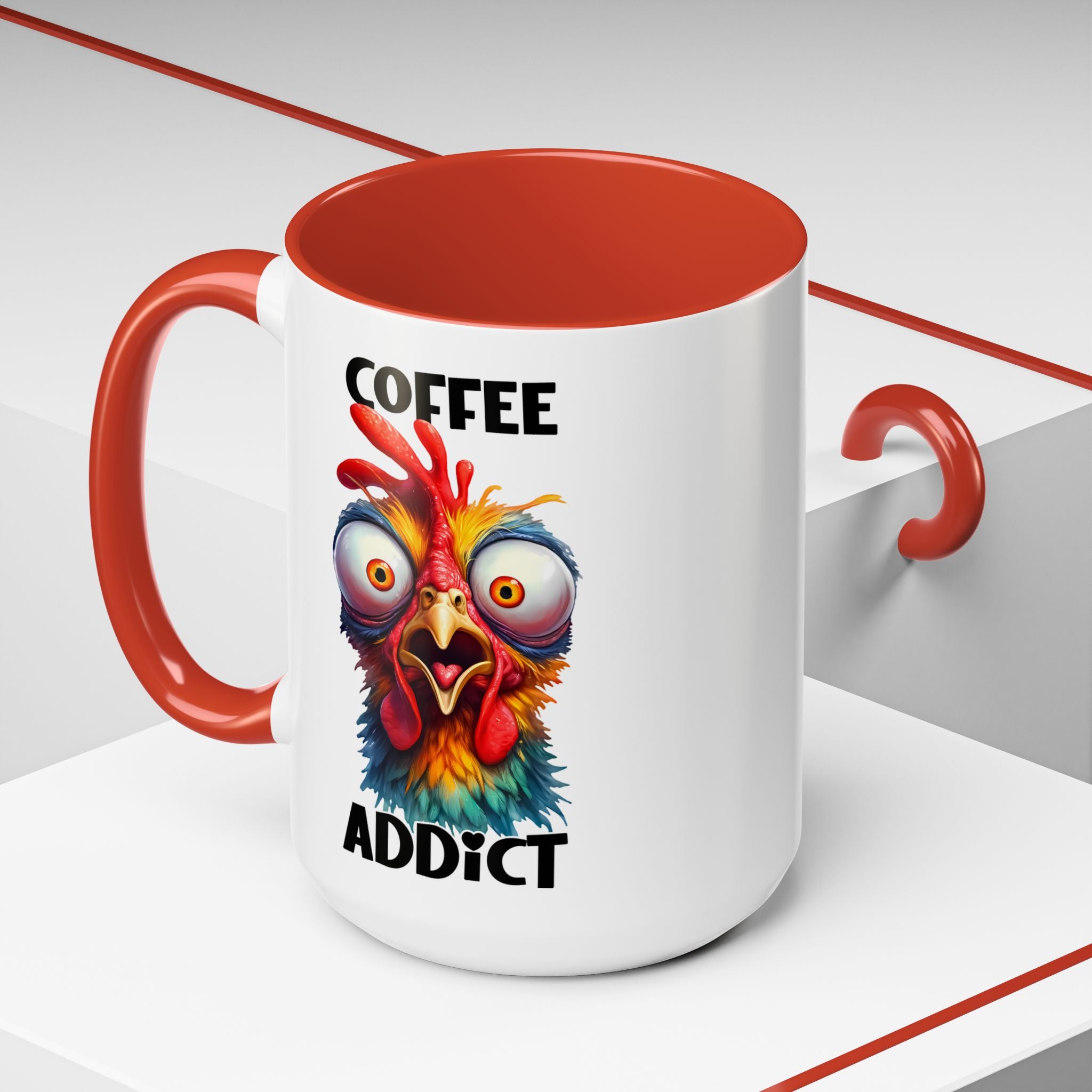 Coffee Addict – Perplexed Chicken Mug