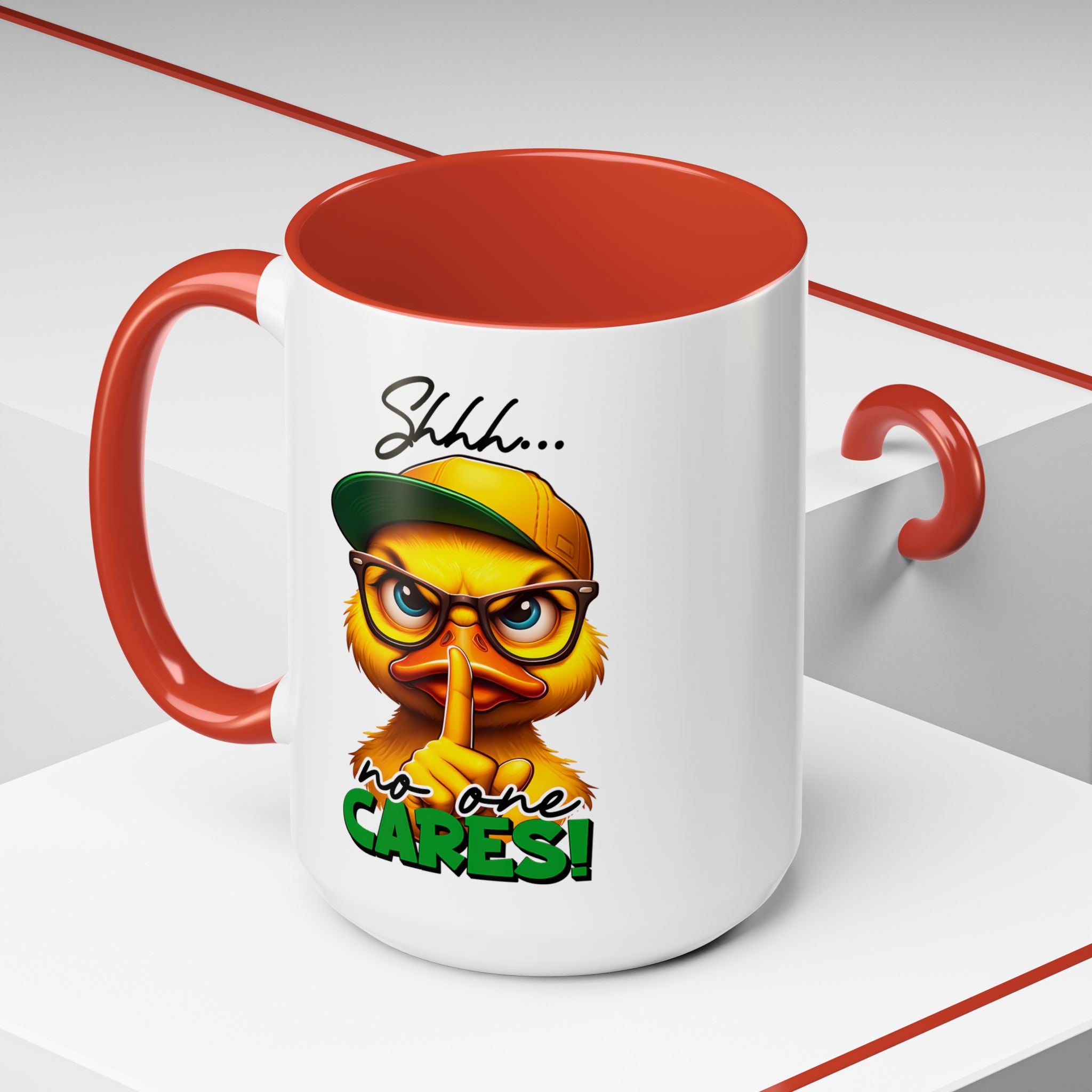 Shhh… No One Cares Duckling Mug