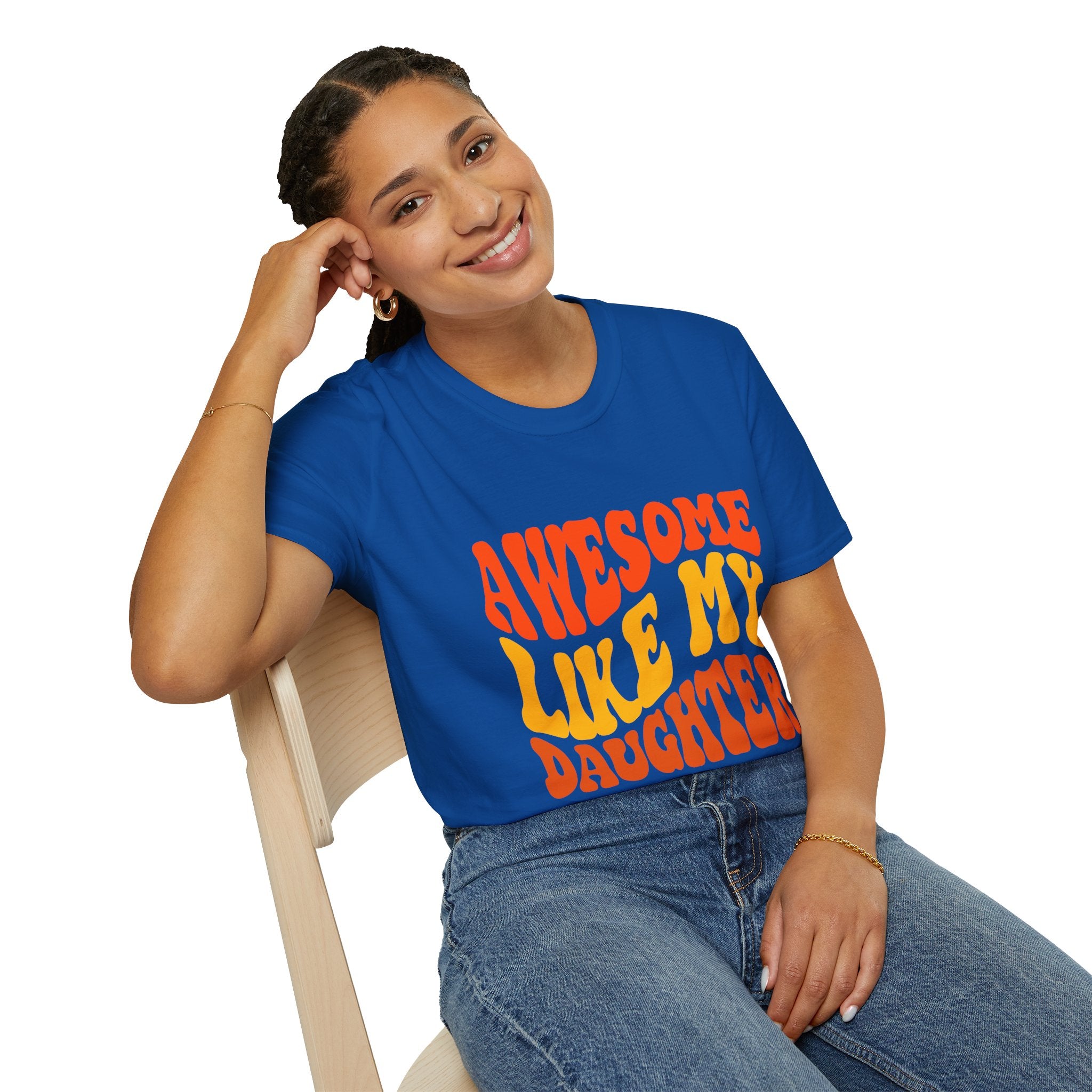 Awesome Like My Daughter T-Shirt – Funny Dad & Mom Graphic Tee, Proud Parent Shirt, Unisex Family Gift Apparel