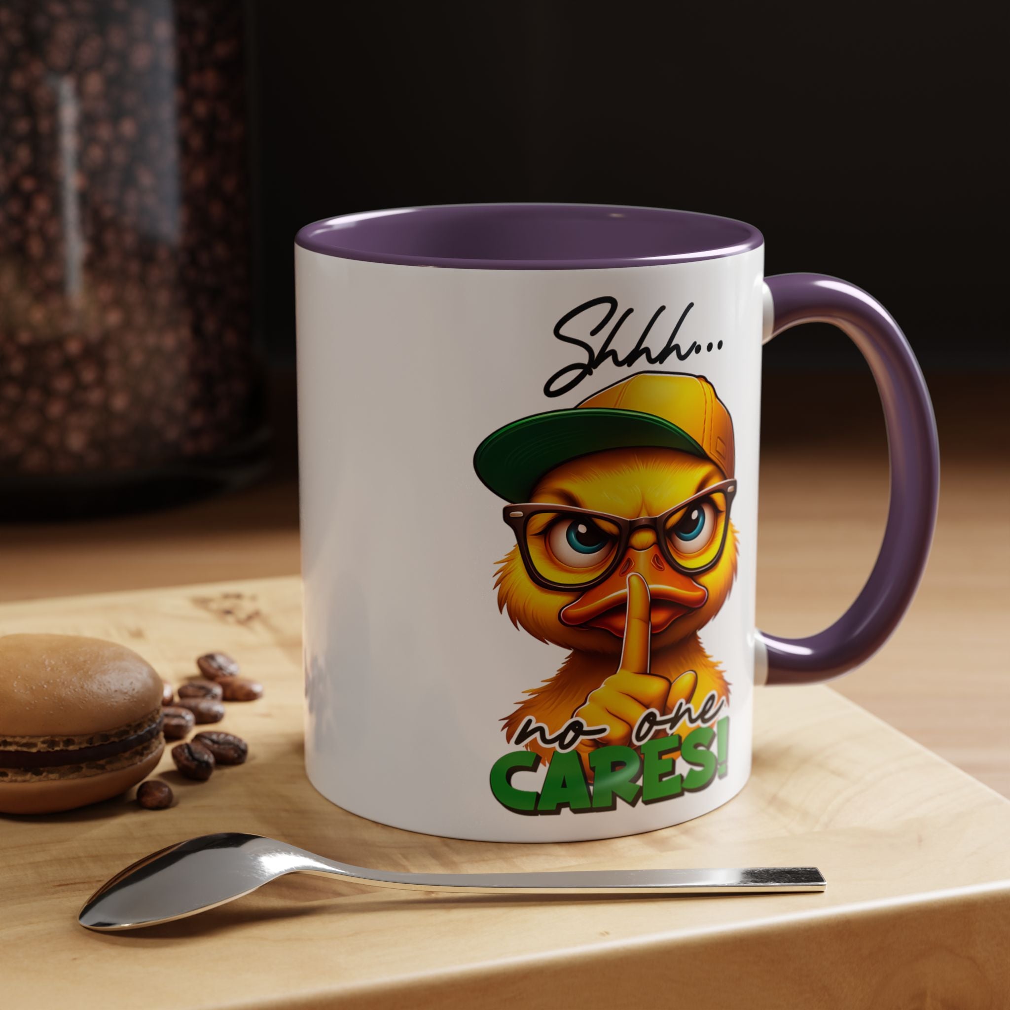 Shhh… No One Cares Duckling Mug