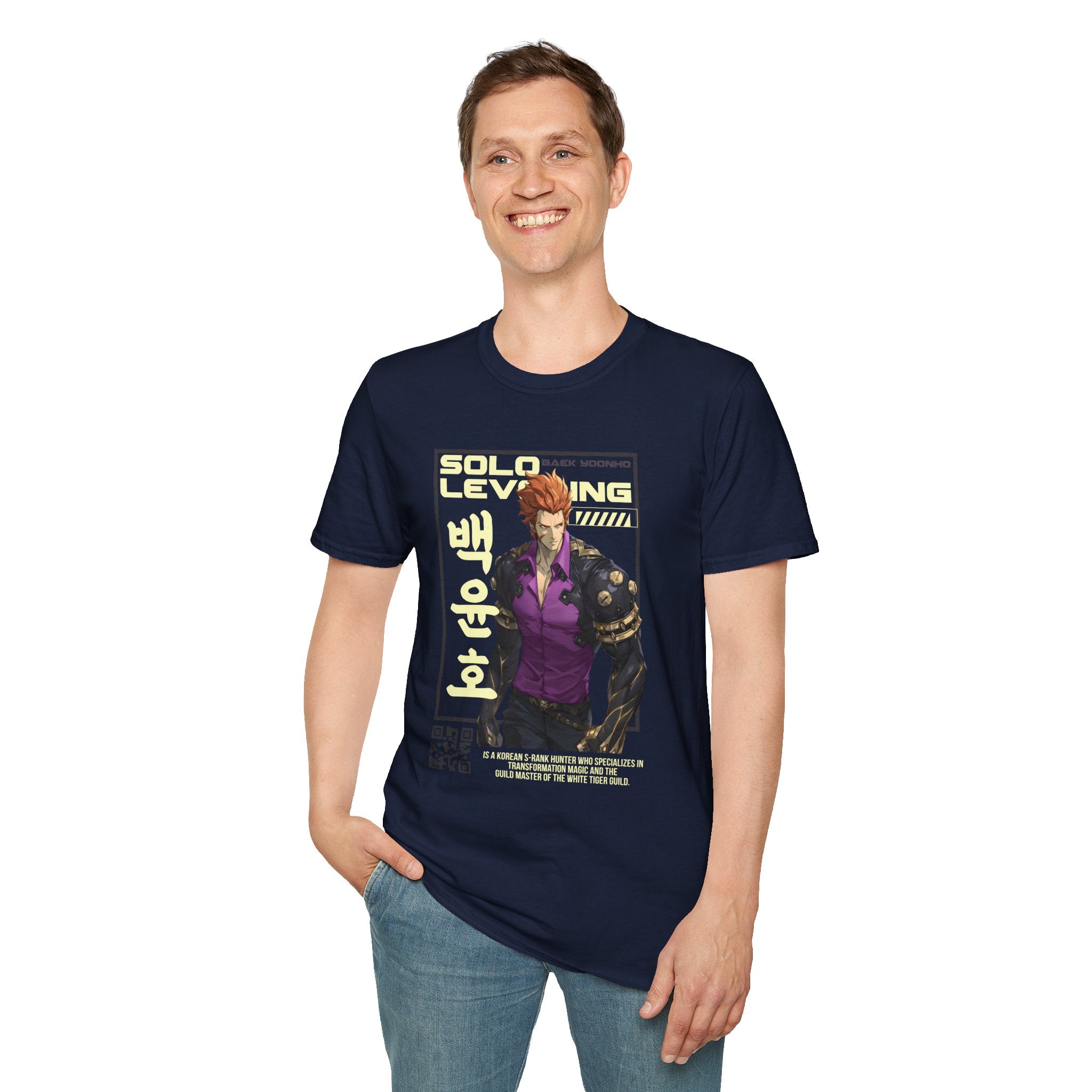 Solo Leveling T-Shirt – Baek Yoonho Anime Graphic Tee for Fans of Manhwa