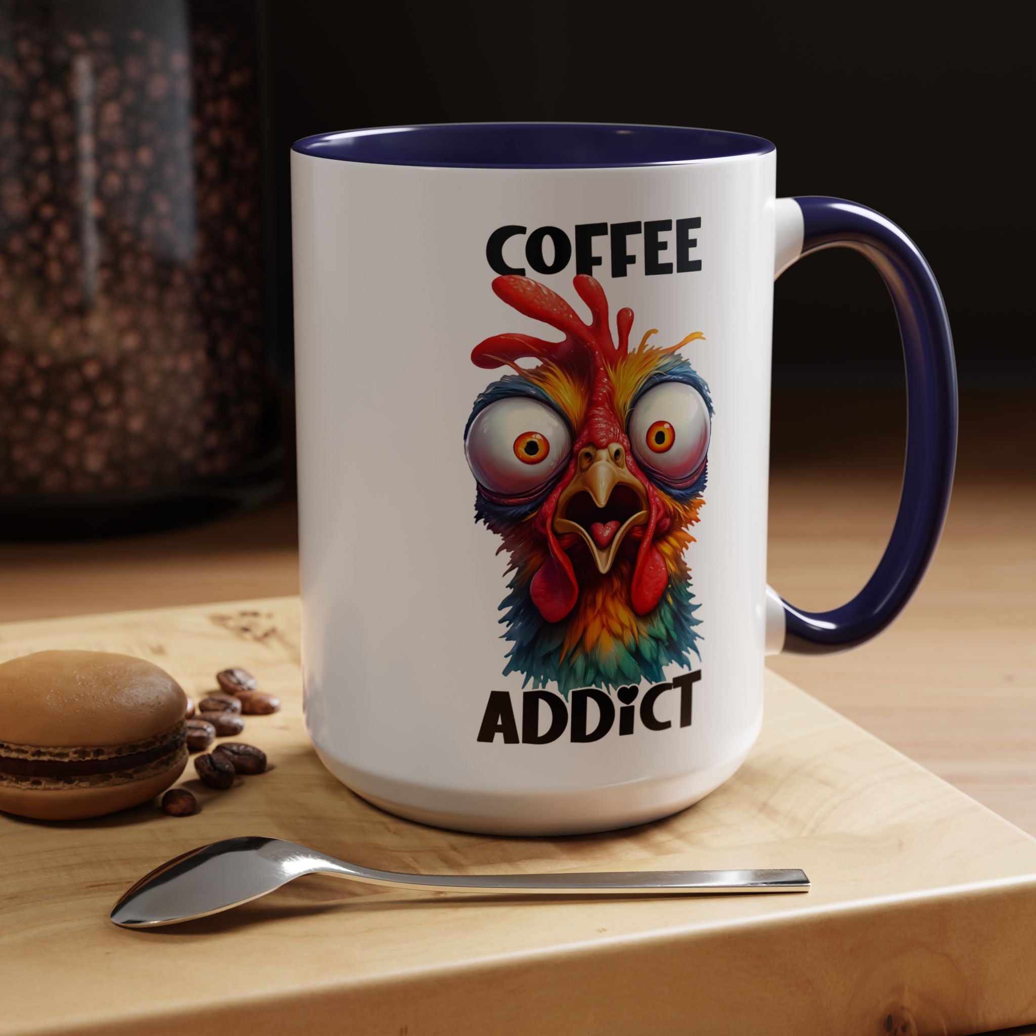 Coffee Addict – Perplexed Chicken Mug