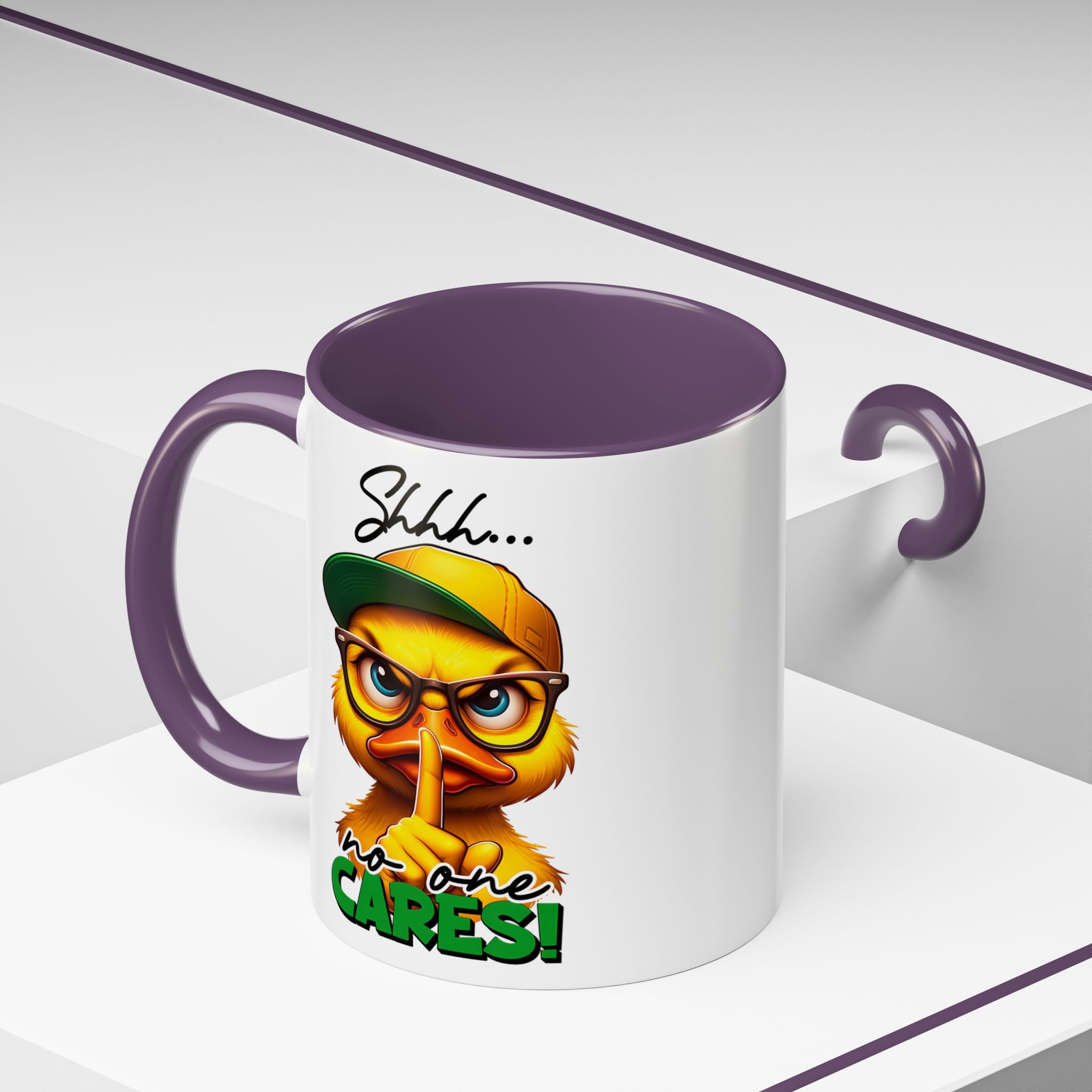 Shhh… No One Cares Duckling Mug