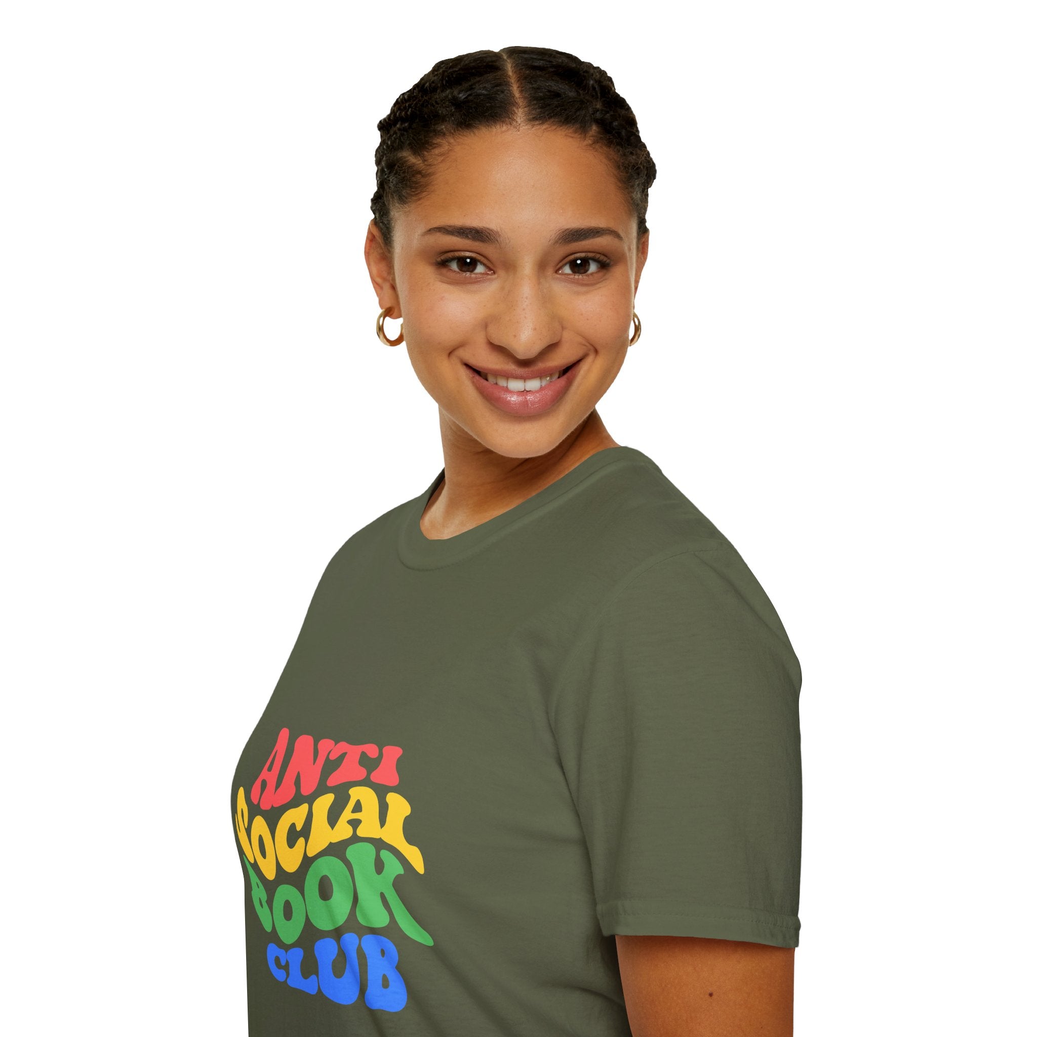 Anti Social Book Club T-Shirt – Funny Reading Graphic Tee, Introvert Book Lover Shirt, Unisex Literary