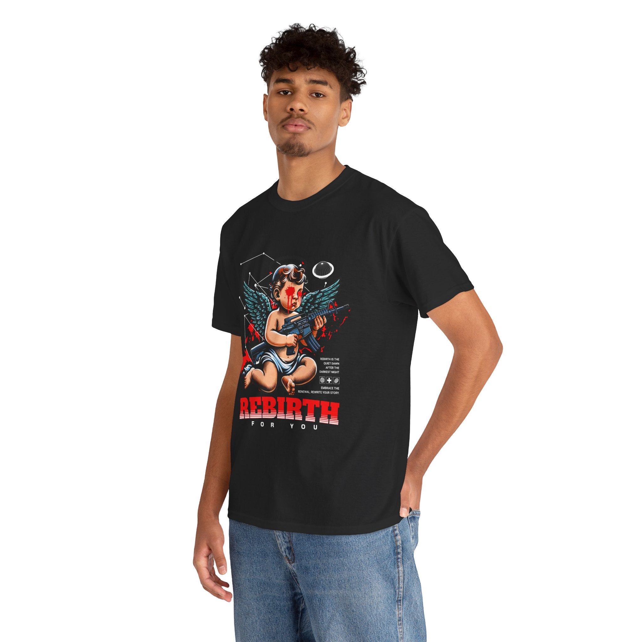 "Divine Angel" - Gothic Engraving T-Shirt Design