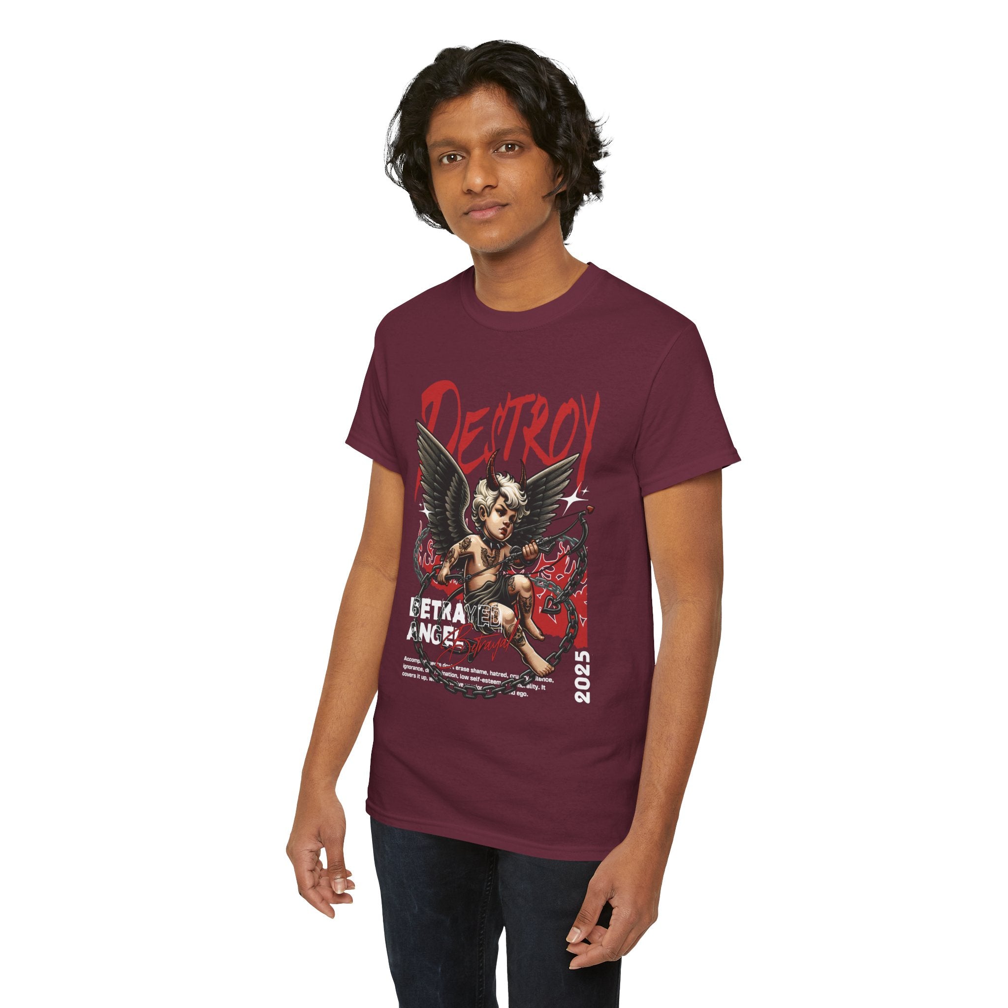Destroyed Innocence: Betrayed Angel Streetwear Graphic