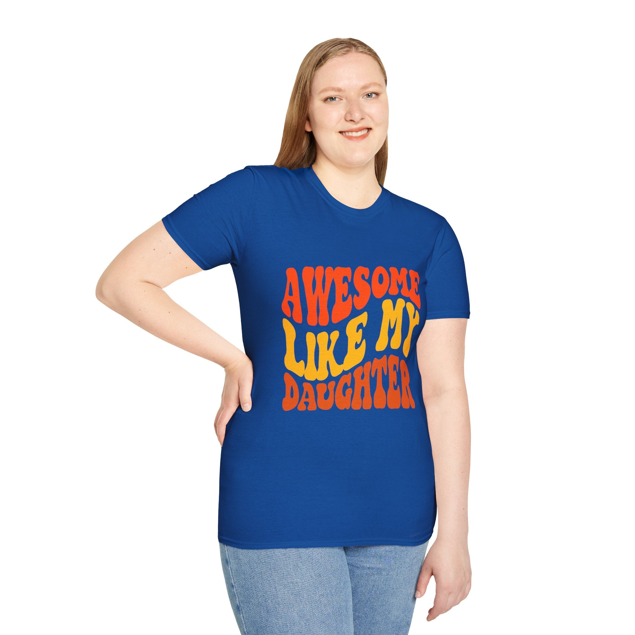Awesome Like My Daughter T-Shirt – Funny Dad & Mom Graphic Tee, Proud Parent Shirt, Unisex Family Gift Apparel