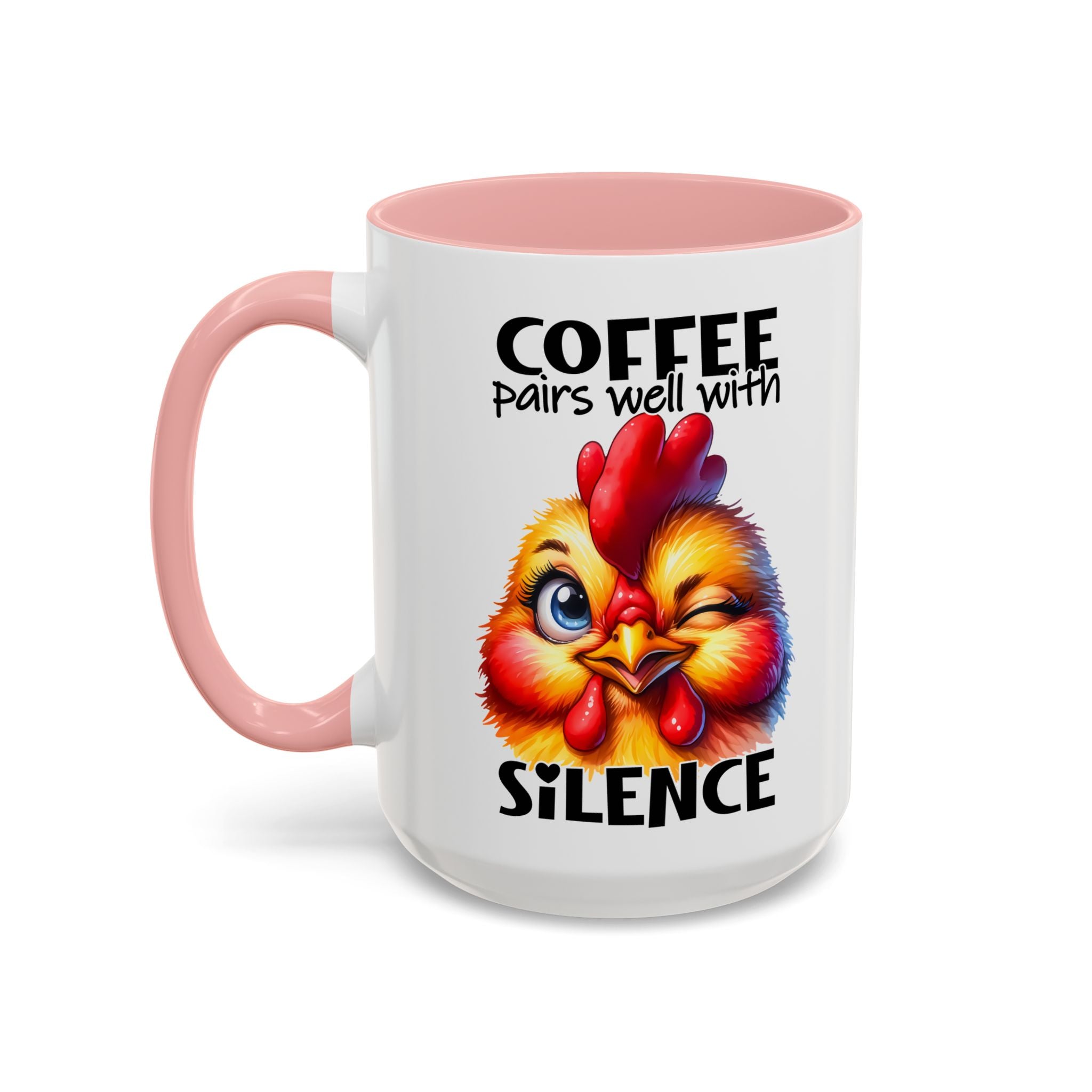 Coffee Pairs Well with Silence – Winking Chick Mug