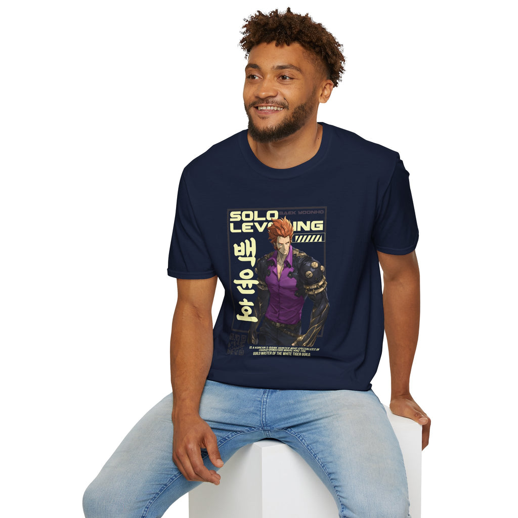 Solo Leveling T-Shirt – Baek Yoonho Anime Graphic Tee for Fans of Manhwa
