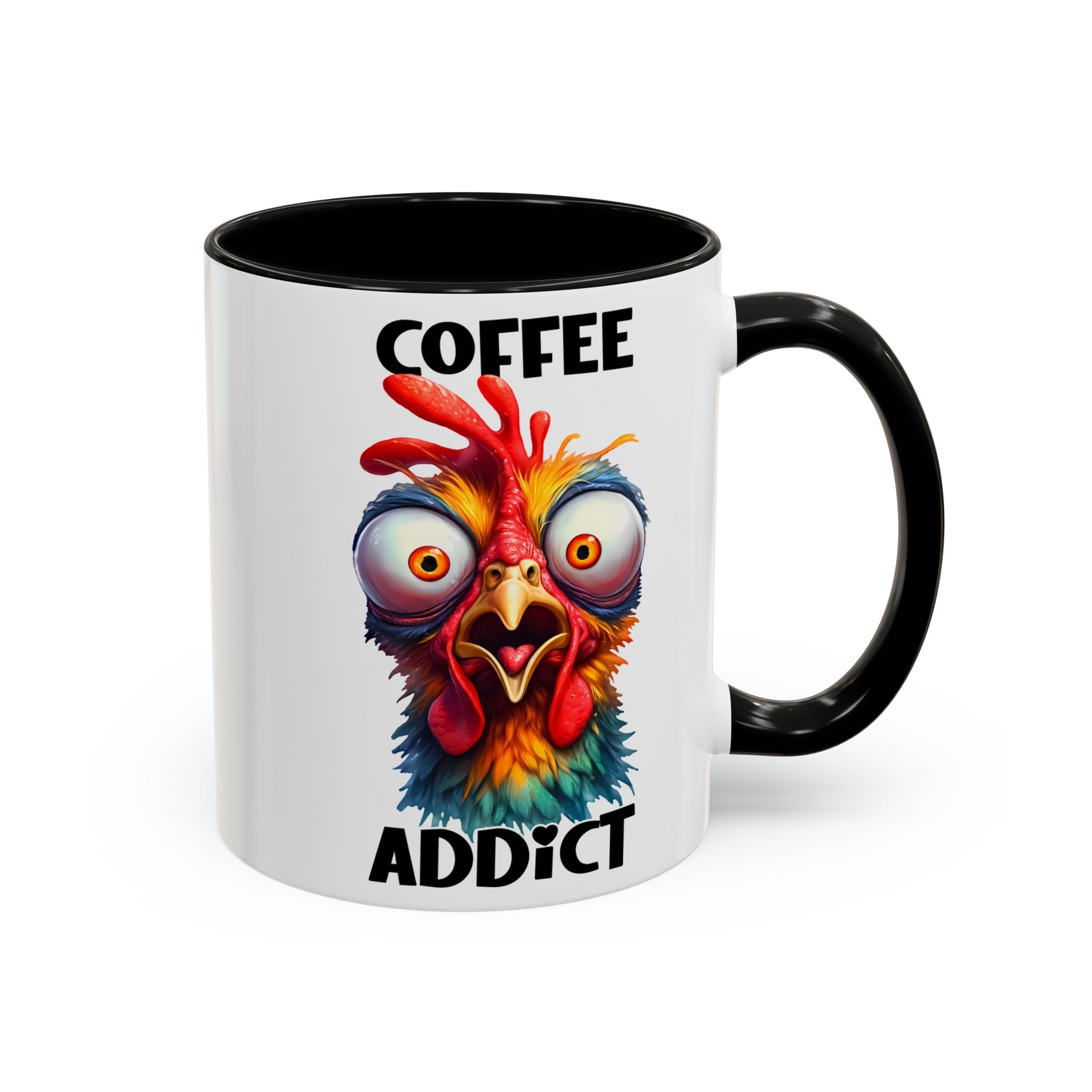 Coffee Addict – Perplexed Chicken Mug