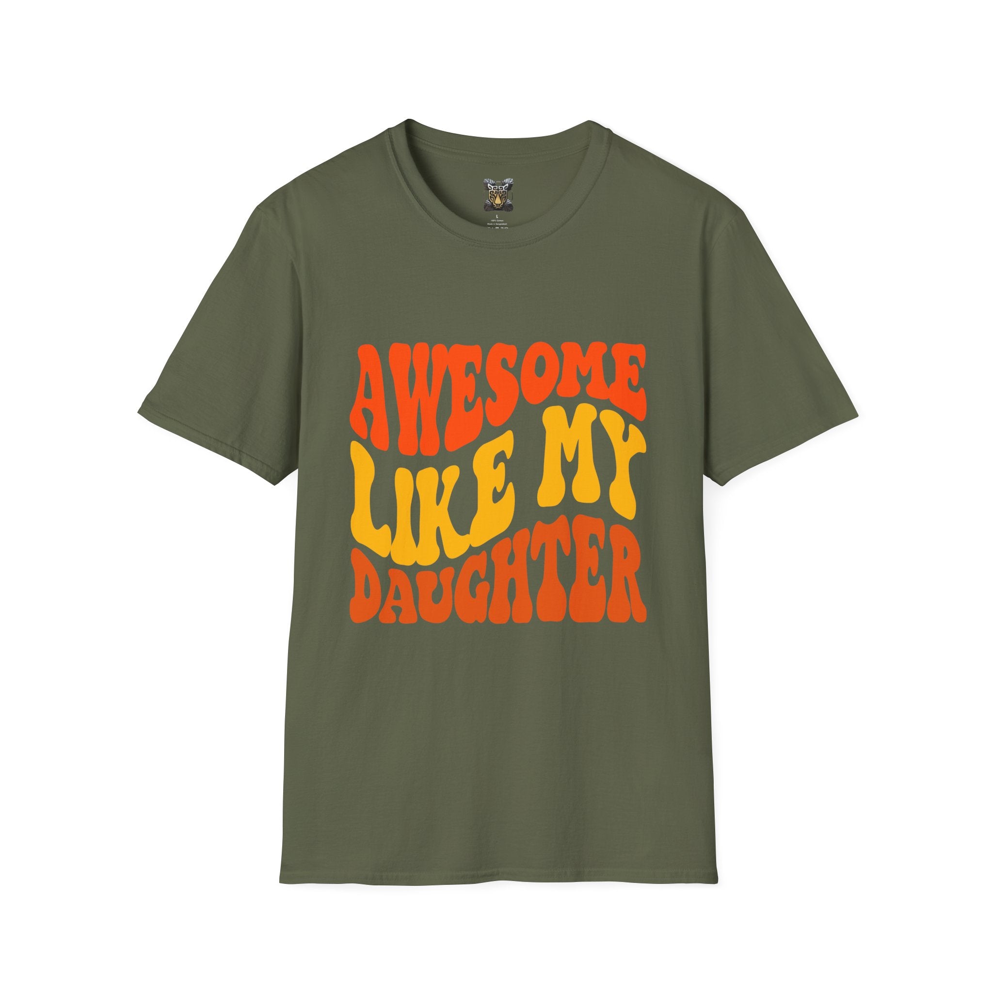 Awesome Like My Daughter T-Shirt – Funny Dad & Mom Graphic Tee, Proud Parent Shirt, Unisex Family Gift Apparel