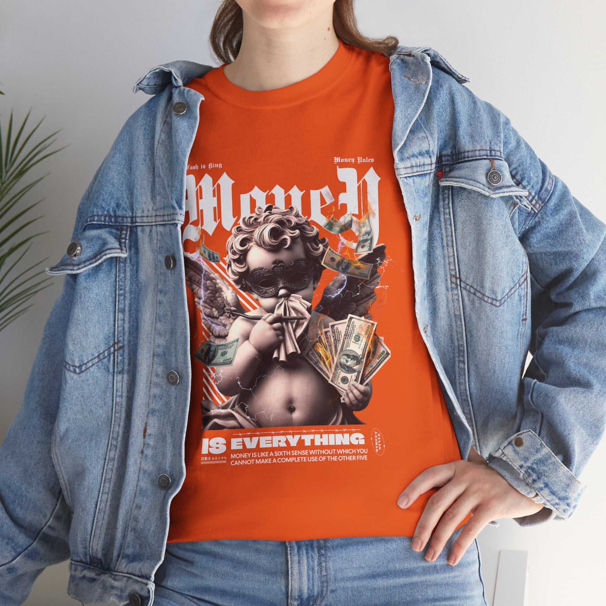 Money is Everything: Opulent Cherub Streetwear Design
