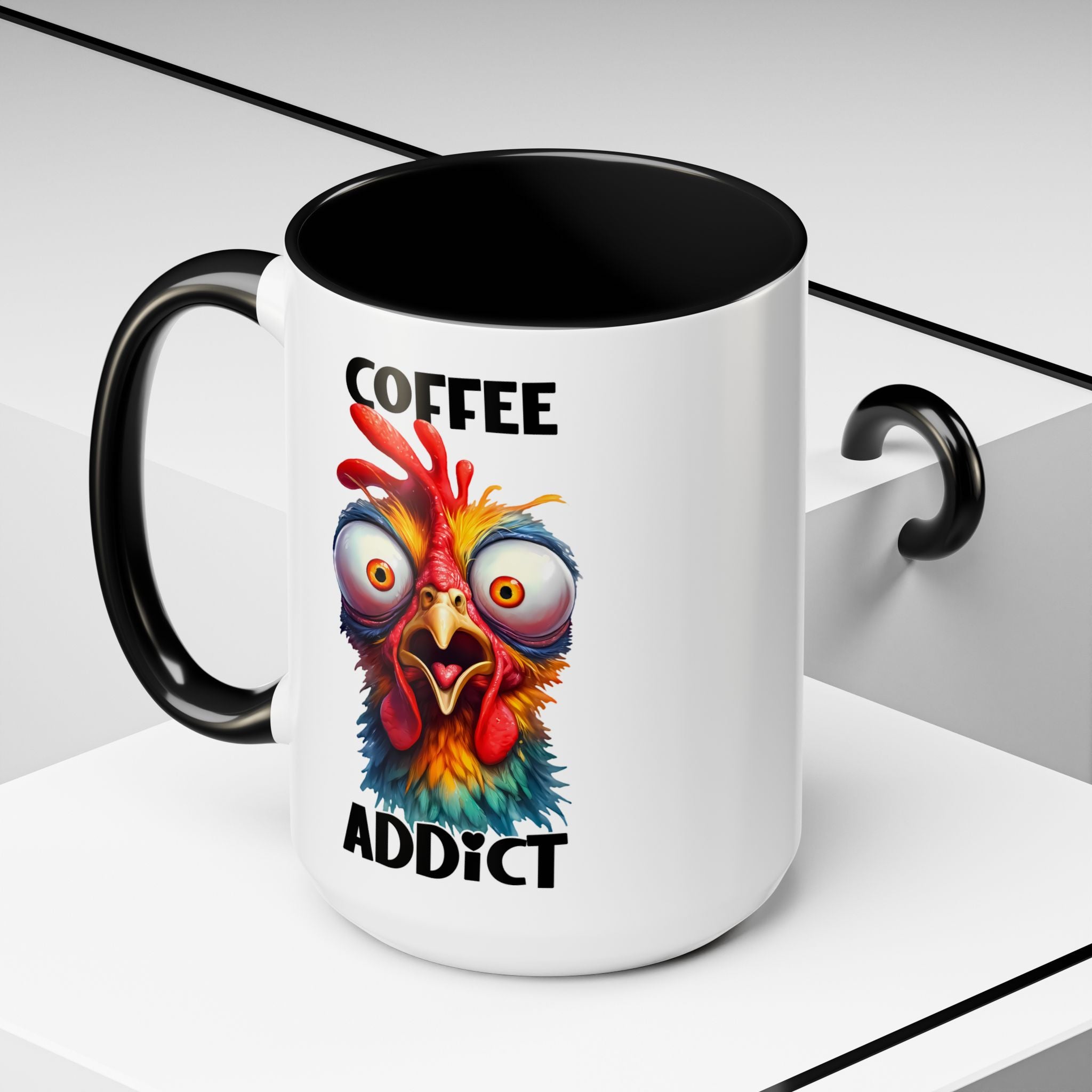 Coffee Addict – Perplexed Chicken Mug