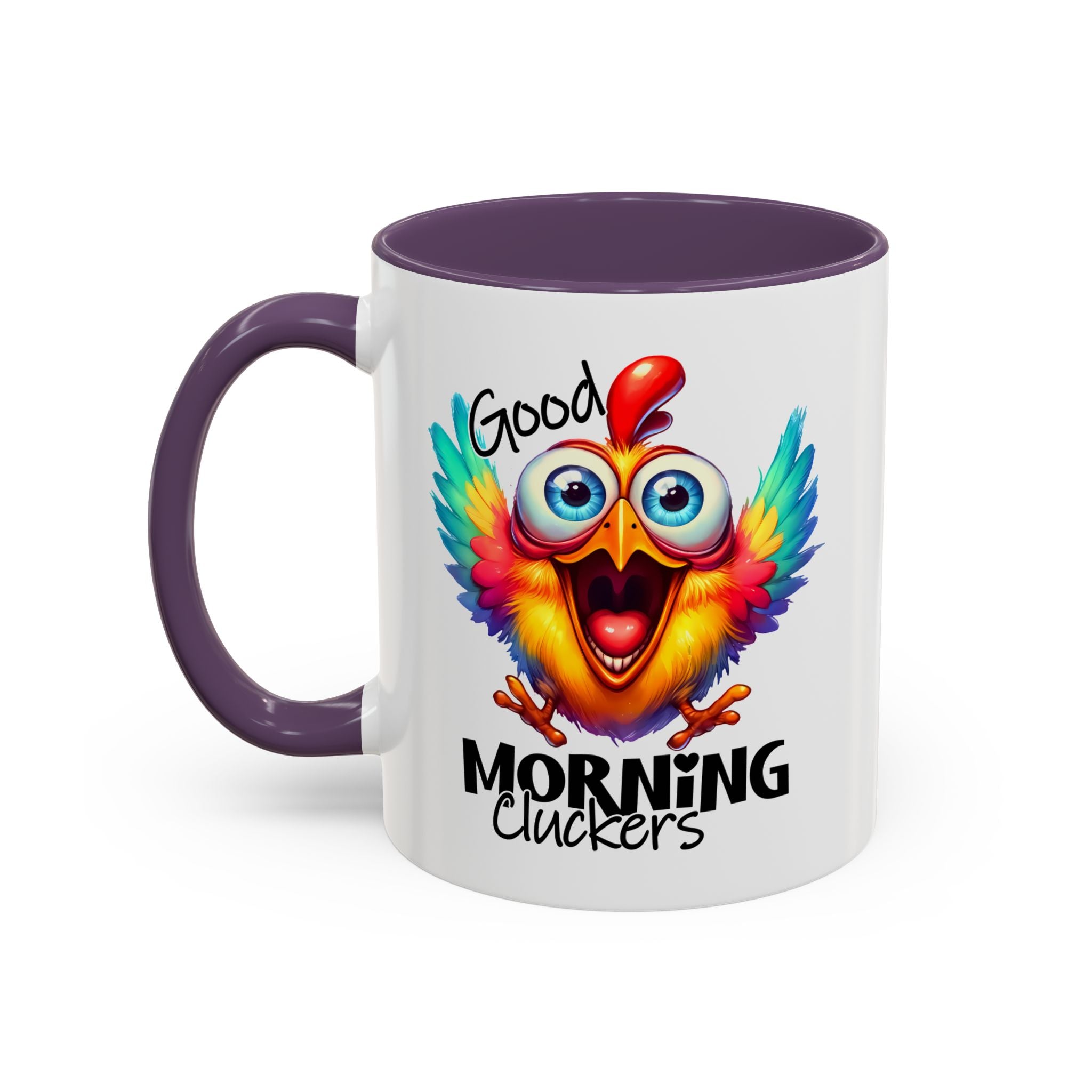 Good Morning Cluckers – Cheerful Chicken Mug