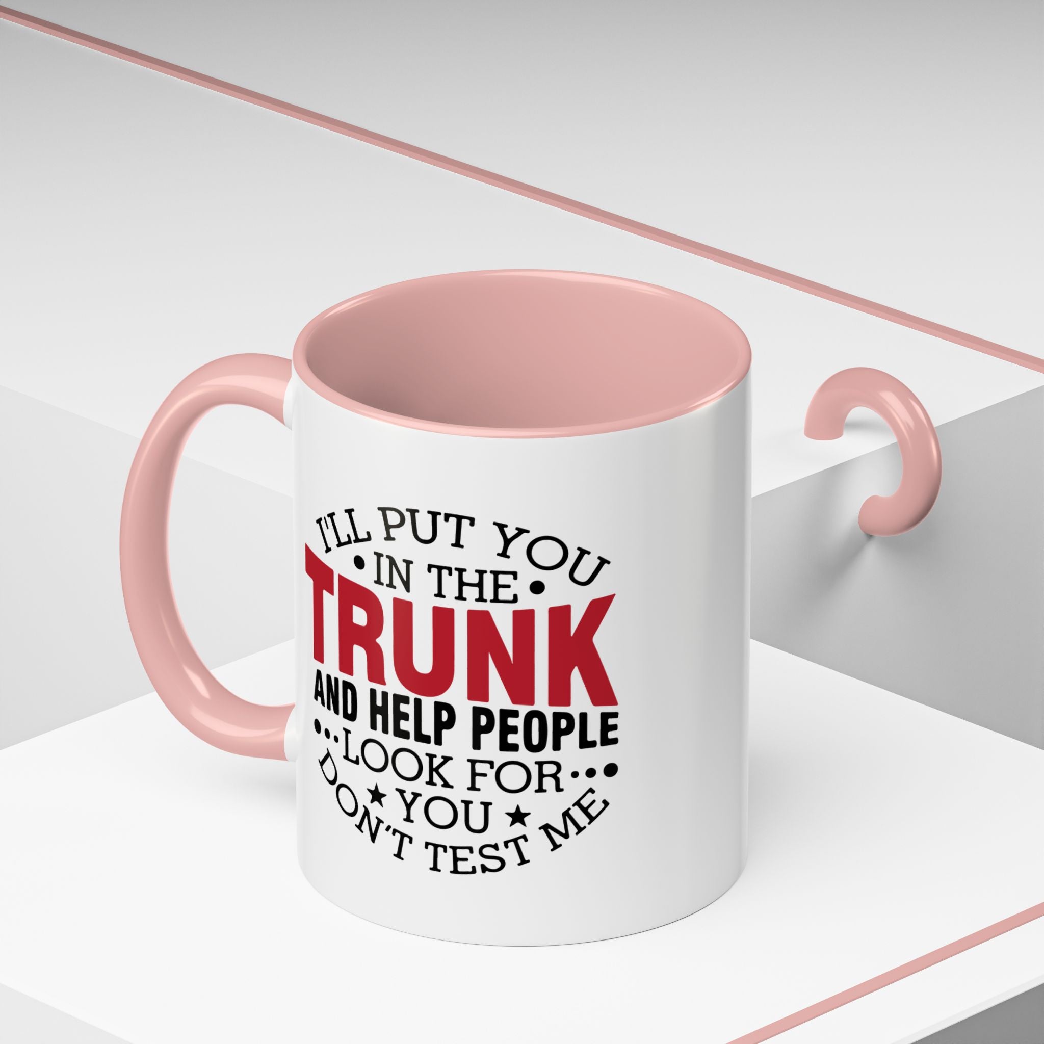 Dark Humor Coffee Mug – 11oz & 15oz Funny Threat Quote, Colorful Interior