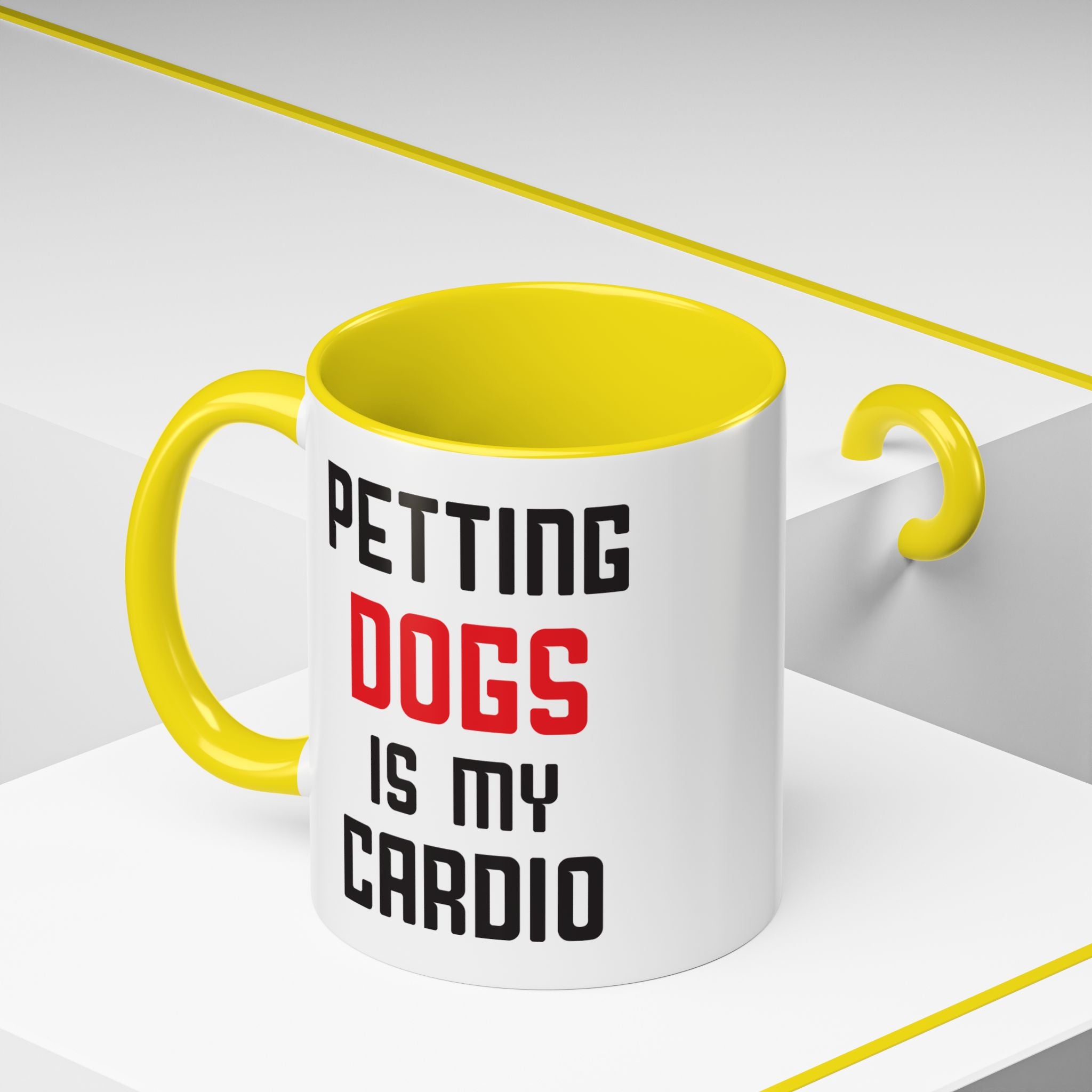 Dog Lover Coffee Mug – 11oz & 15oz Funny Pet Quote, Colorful Interior