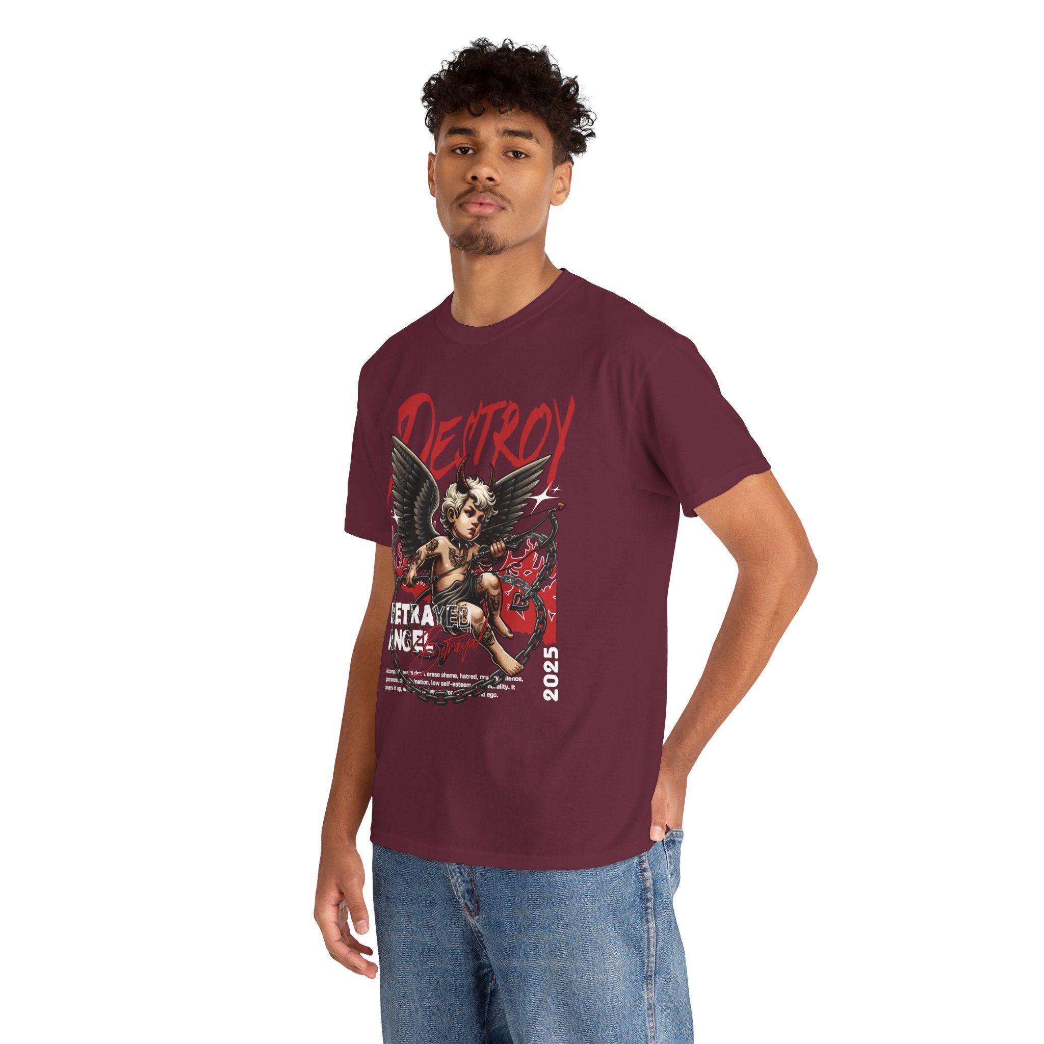 Destroyed Innocence: Betrayed Angel Streetwear Graphic