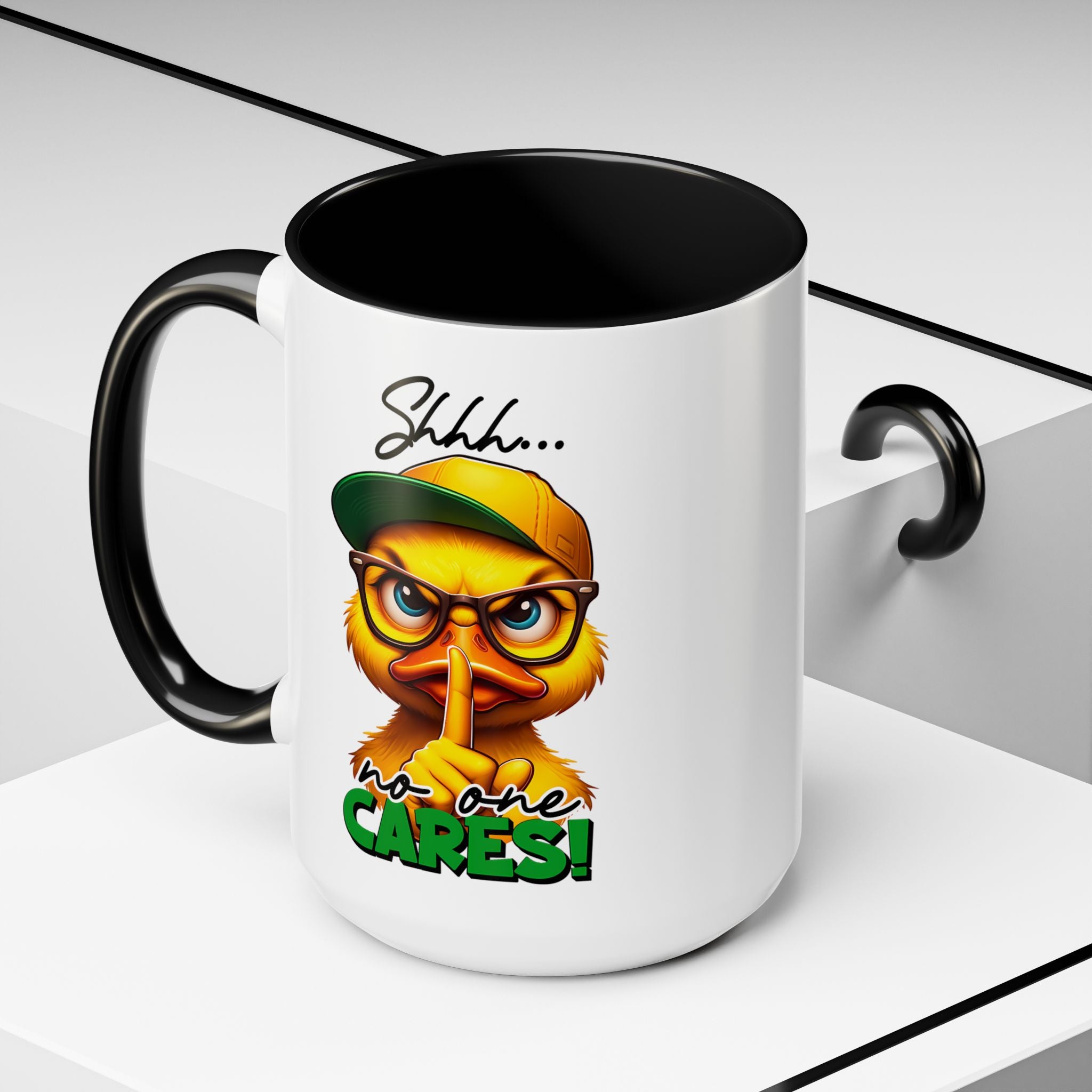 Shhh… No One Cares Duckling Mug