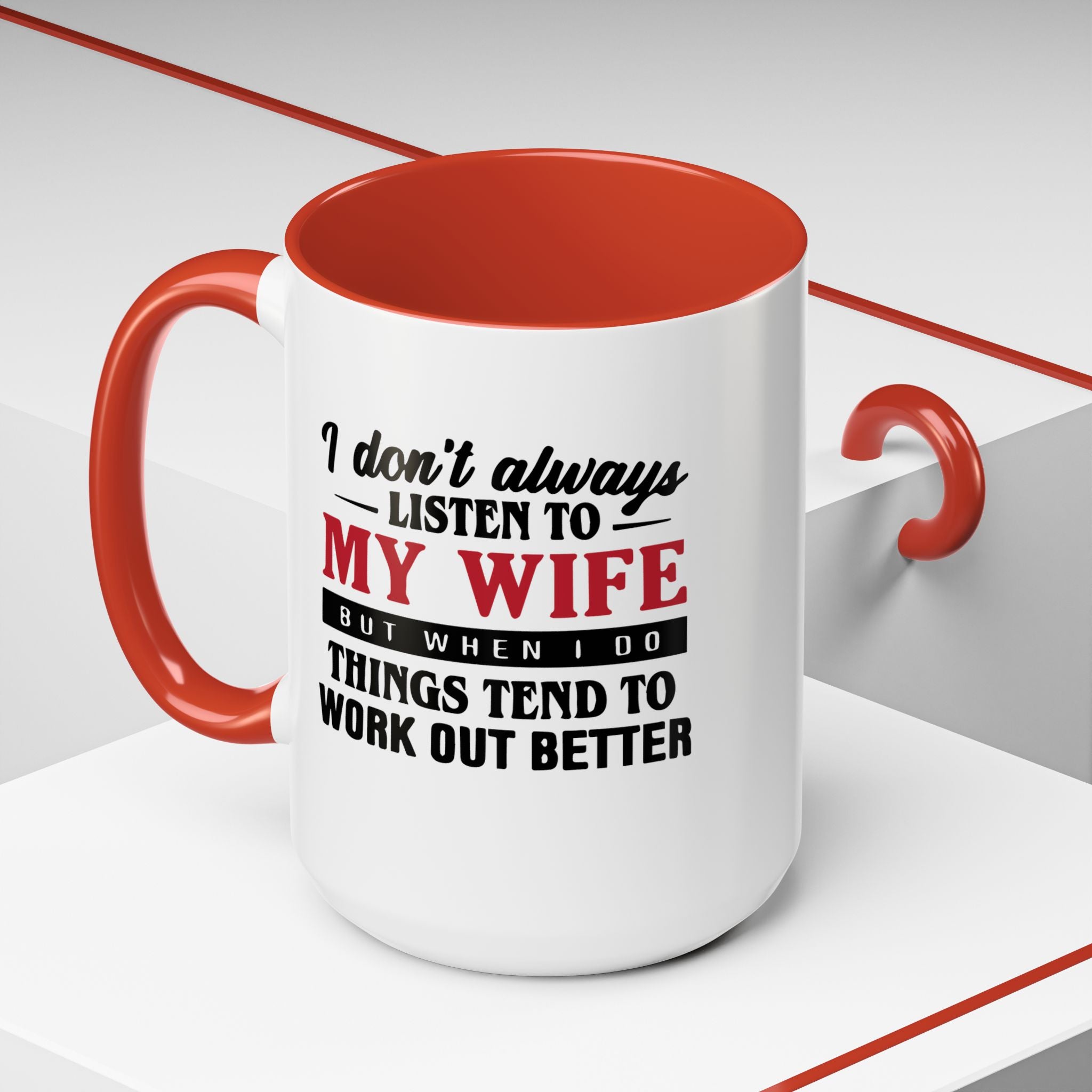 Funny Husband Coffee Mug – 11oz & 15oz Humor Quote, Colorful Interior