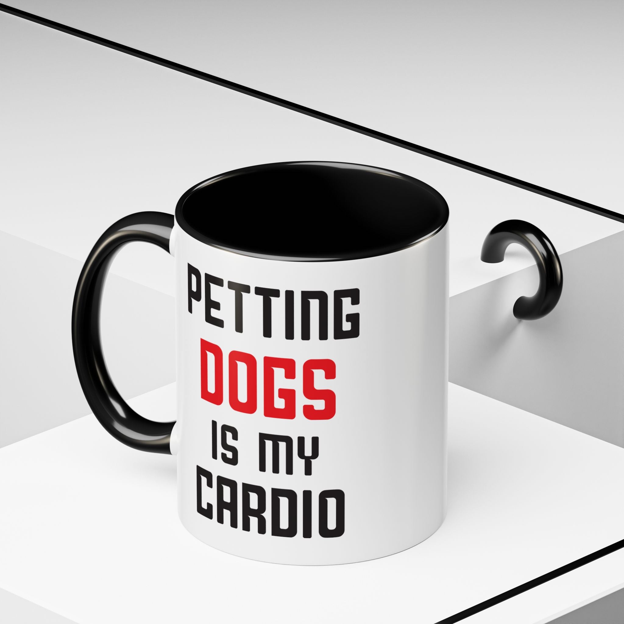 Dog Lover Coffee Mug – 11oz & 15oz Funny Pet Quote, Colorful Interior