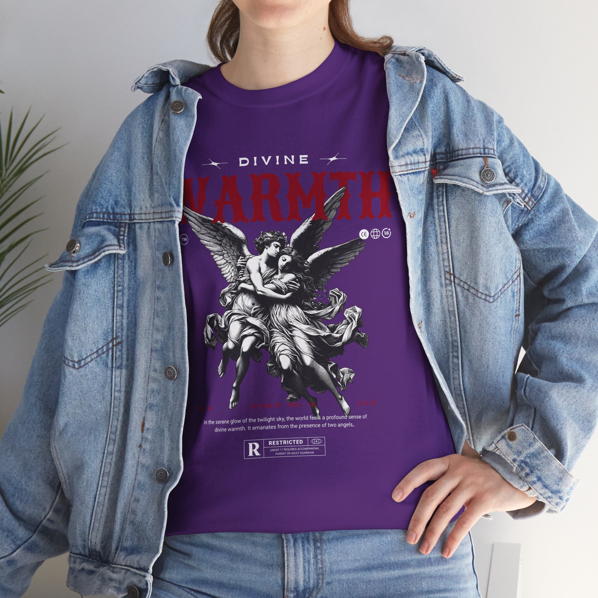 Divine Warmth: Angelic Embrace T-Shirt Design