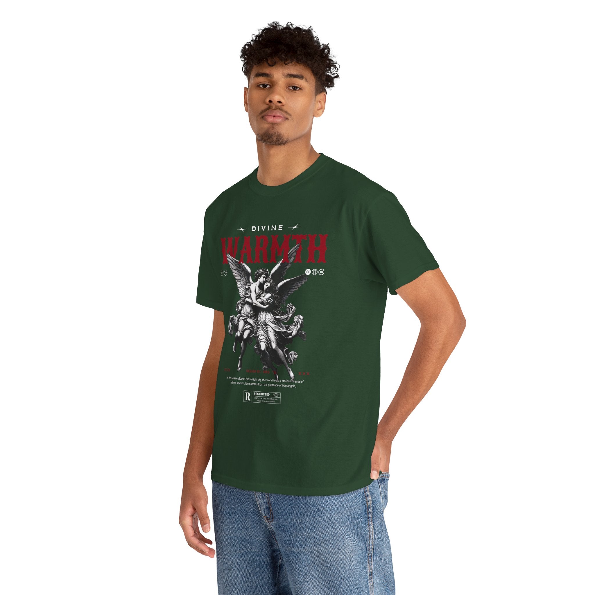 Divine Warmth: Angelic Embrace T-Shirt Design