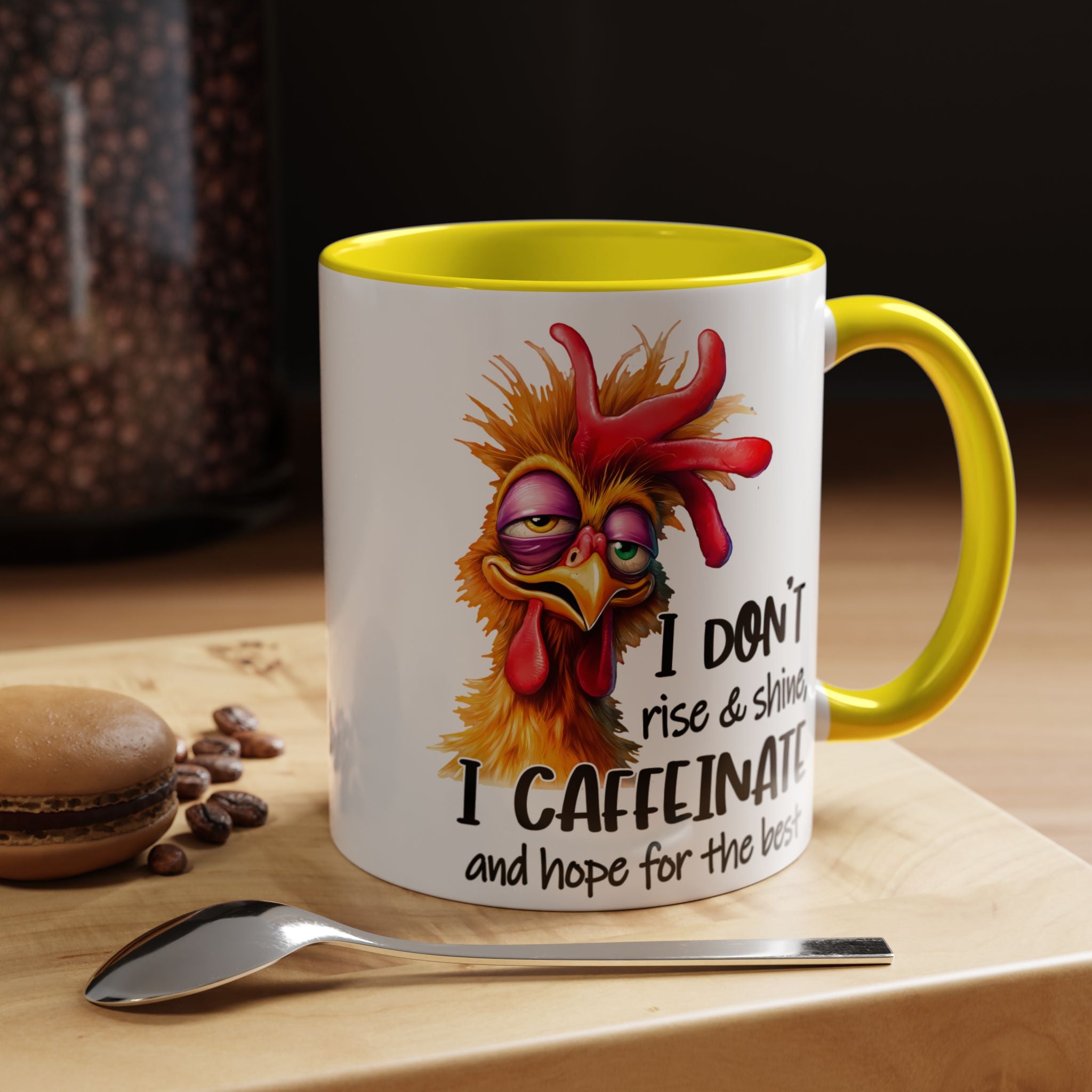 I Don’t Rise and Shine – I Caffeinate and Hope for the Best Mug