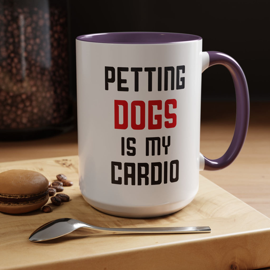 Dog Lover Coffee Mug – 11oz & 15oz Funny Pet Quote, Colorful Interior