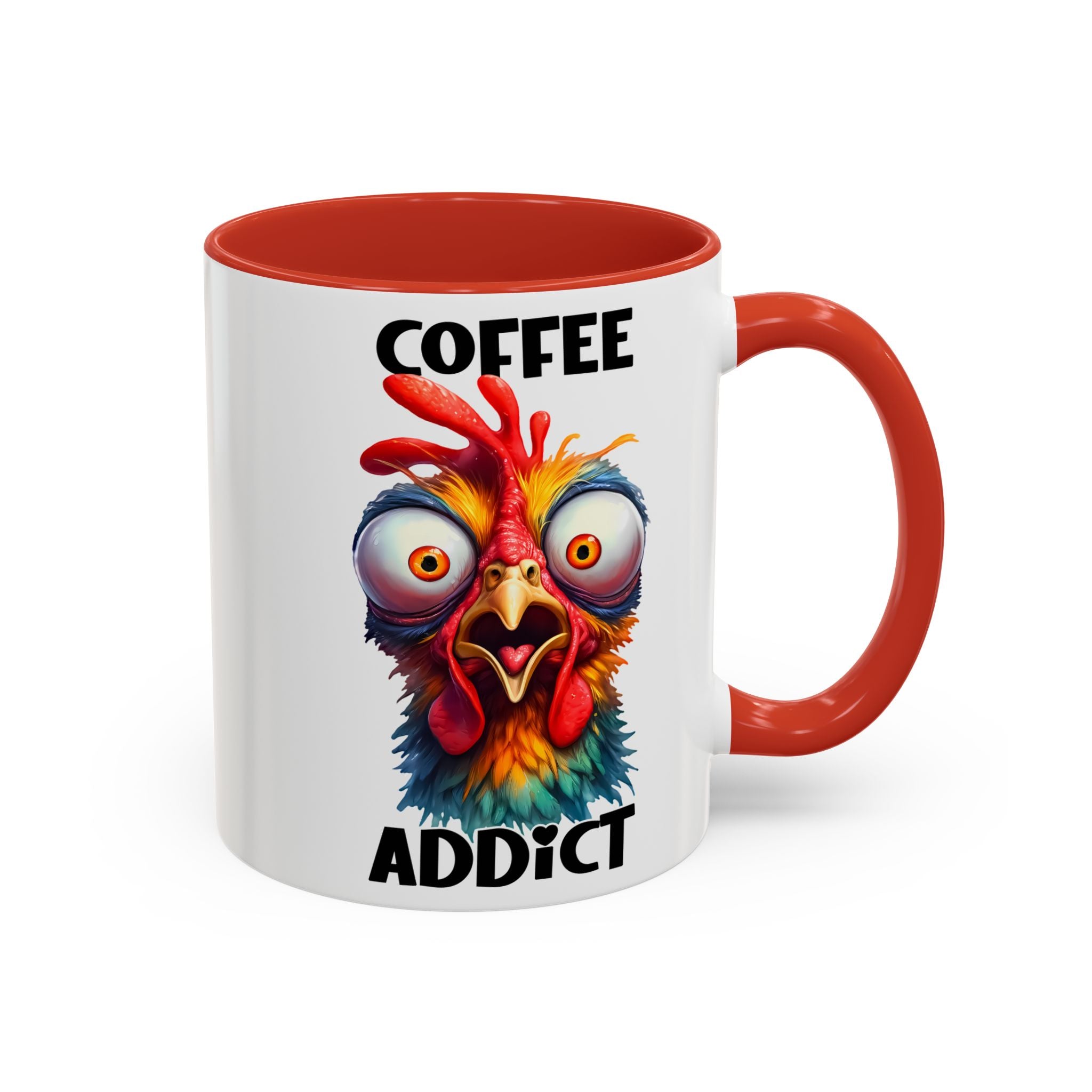 Coffee Addict – Perplexed Chicken Mug