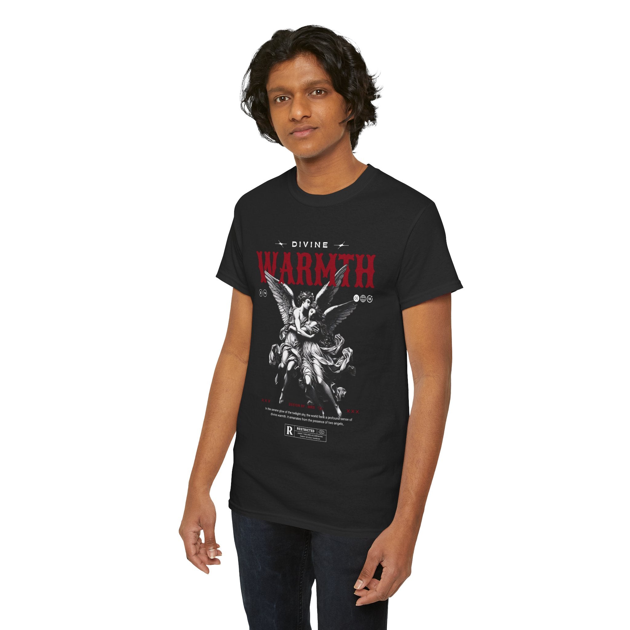 Divine Warmth: Angelic Embrace T-Shirt Design