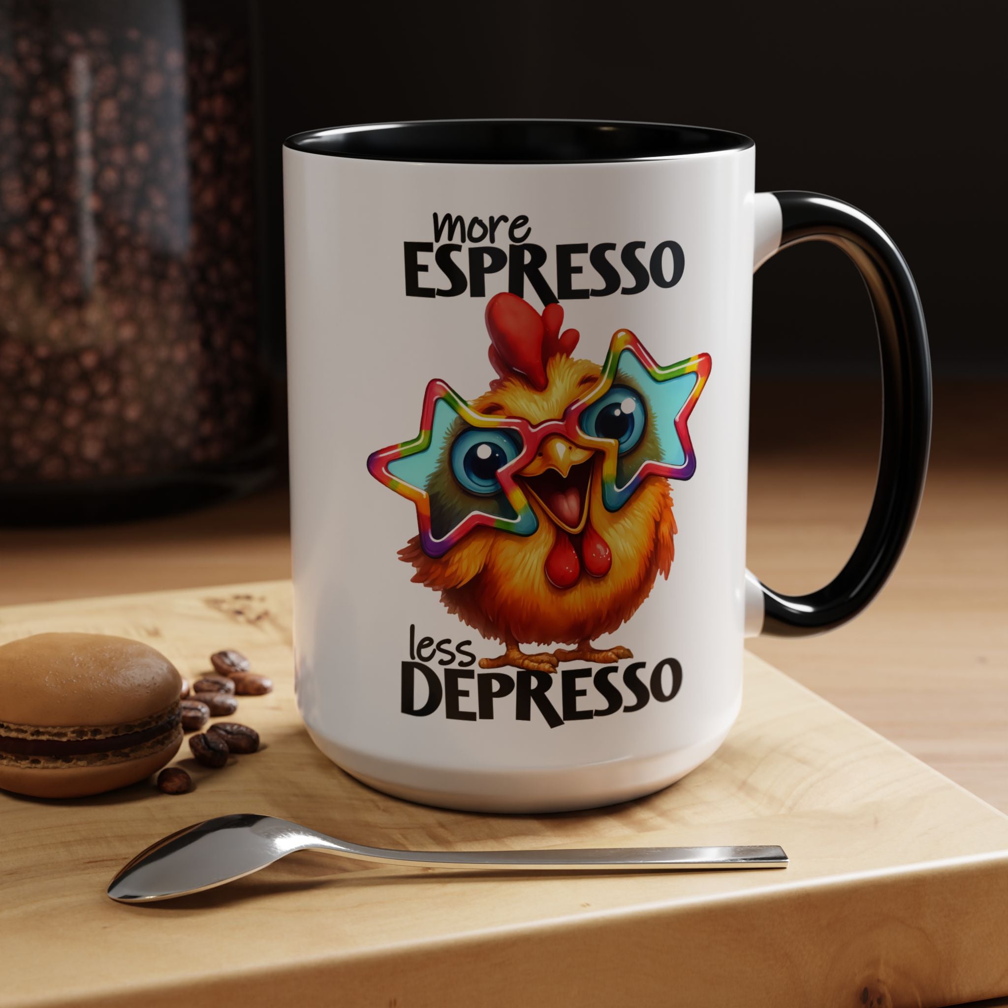 More Espresso, Less Depresso – Mood-Boosting Mug