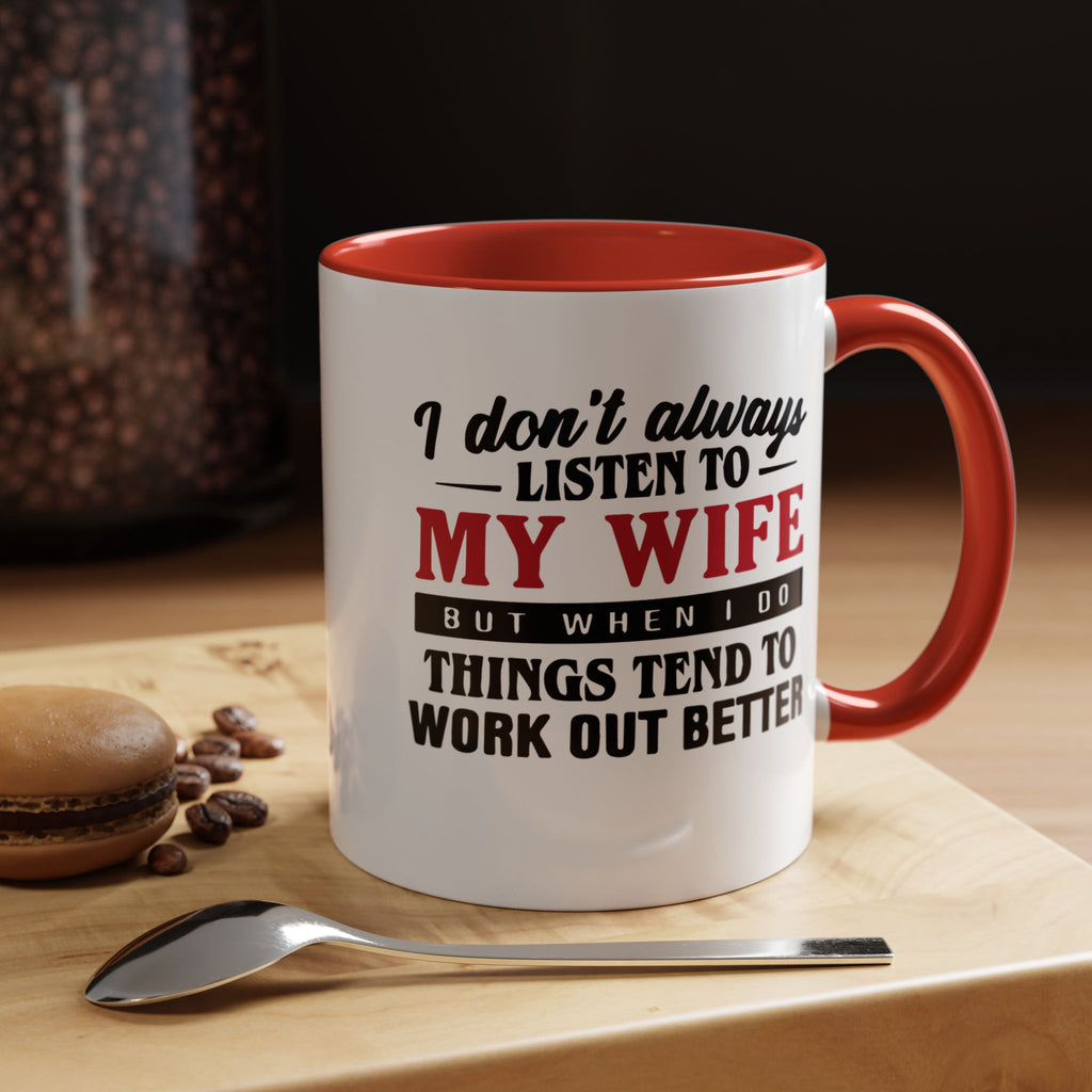 Funny Husband Coffee Mug – 11oz & 15oz Humor Quote, Colorful Interior